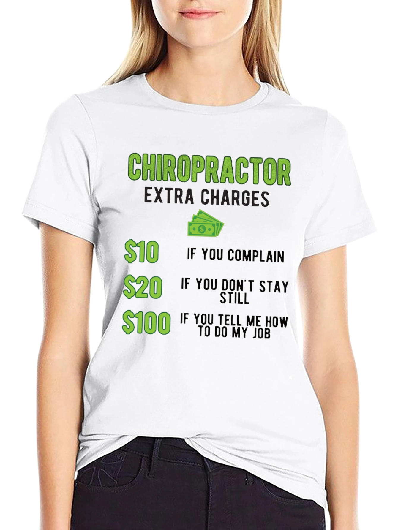 Chiropractor Extra Charges Graphic T-Shirt