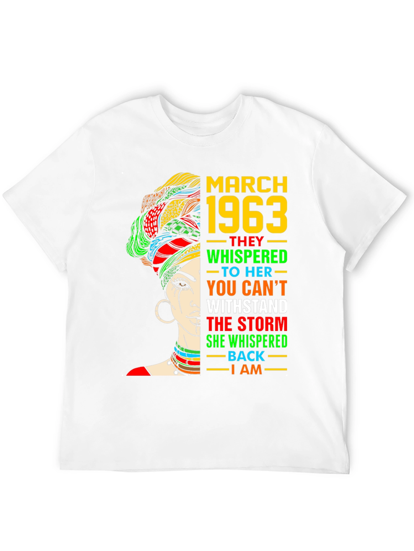 March 1963 Womens T-Shirt - Empowered Statement