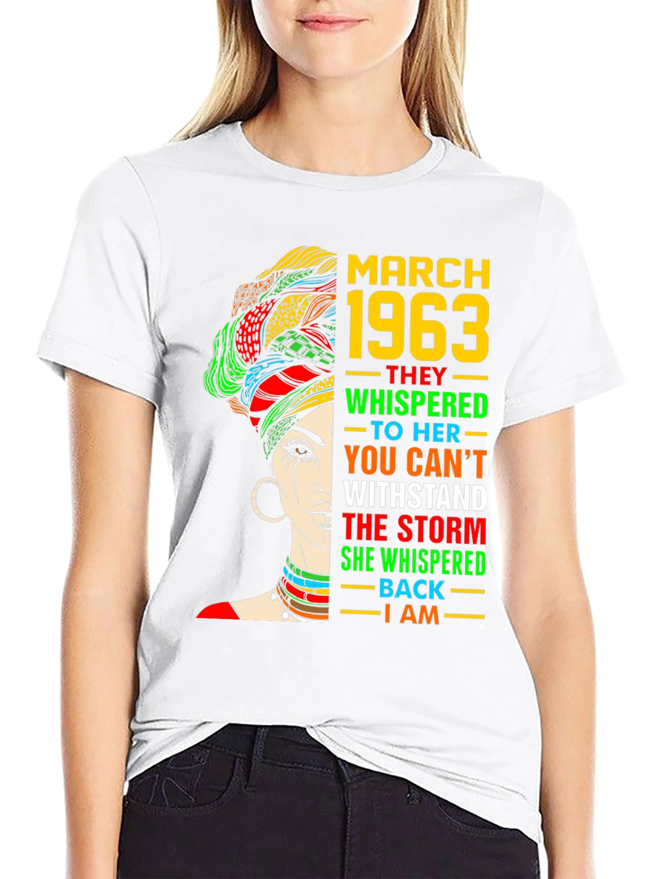 March 1963 Womens T-Shirt - Empowered Statement