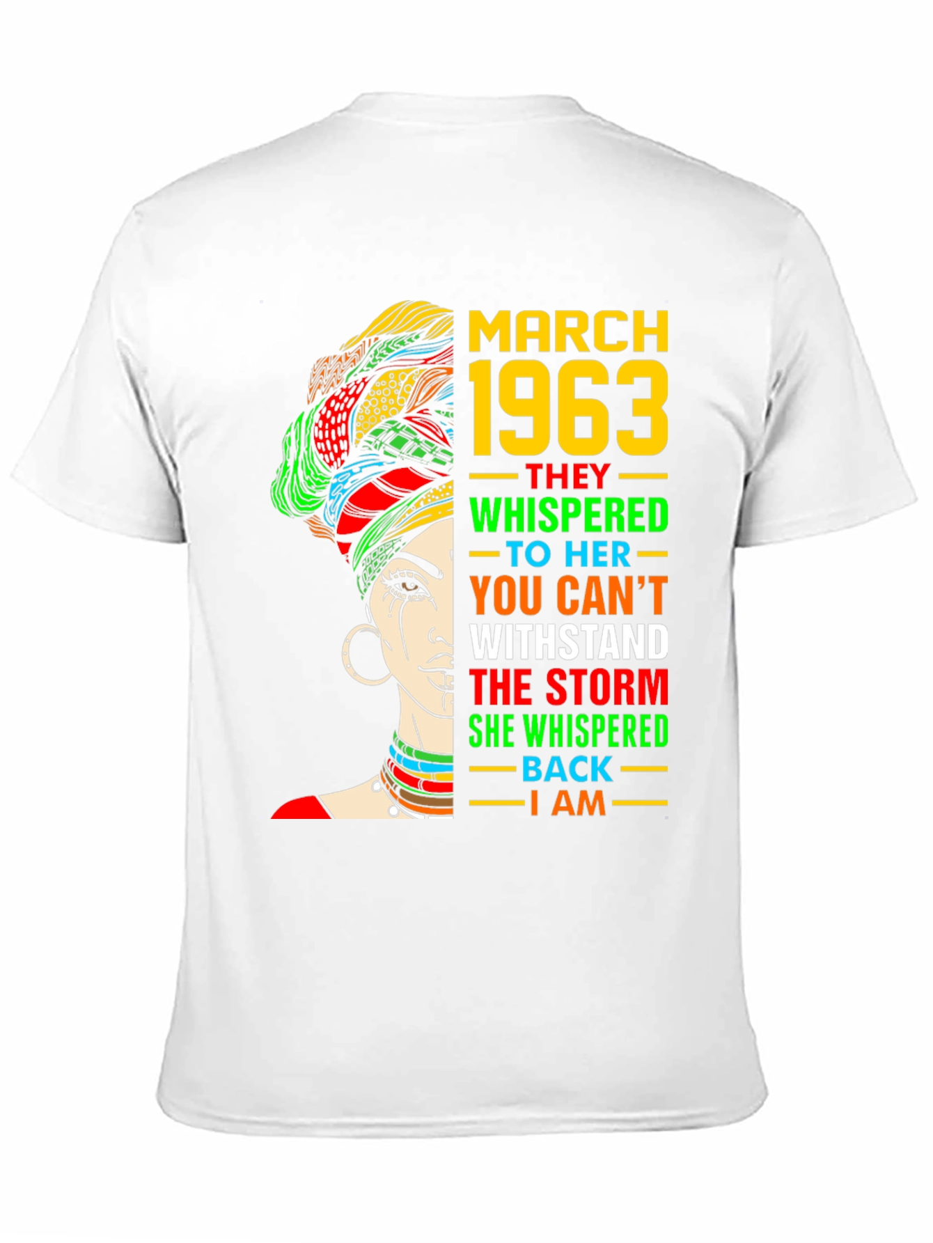 March 1963 Womens T-Shirt - Empowered Statement