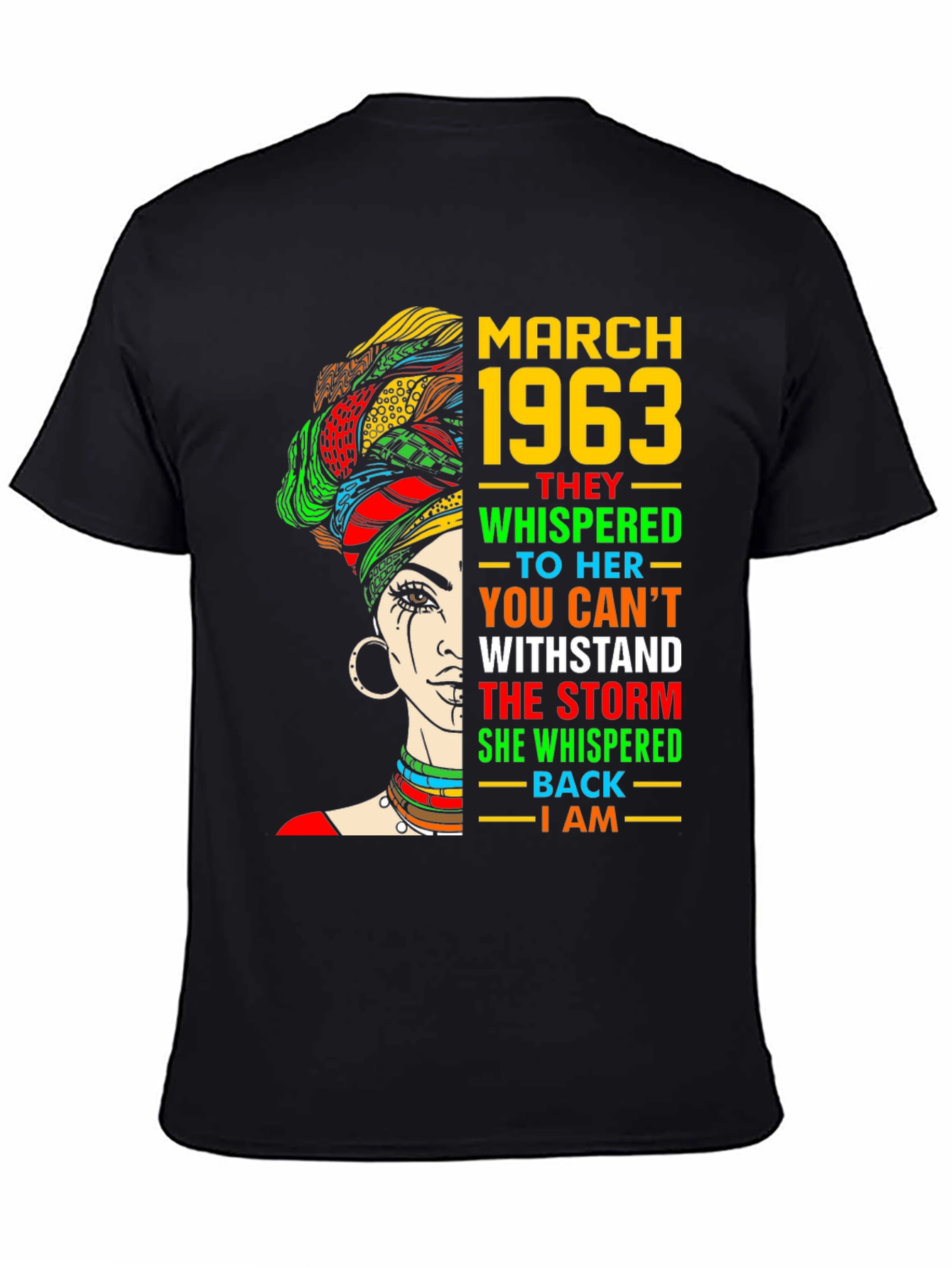 March 1963 Womens T-Shirt - Empowered Statement