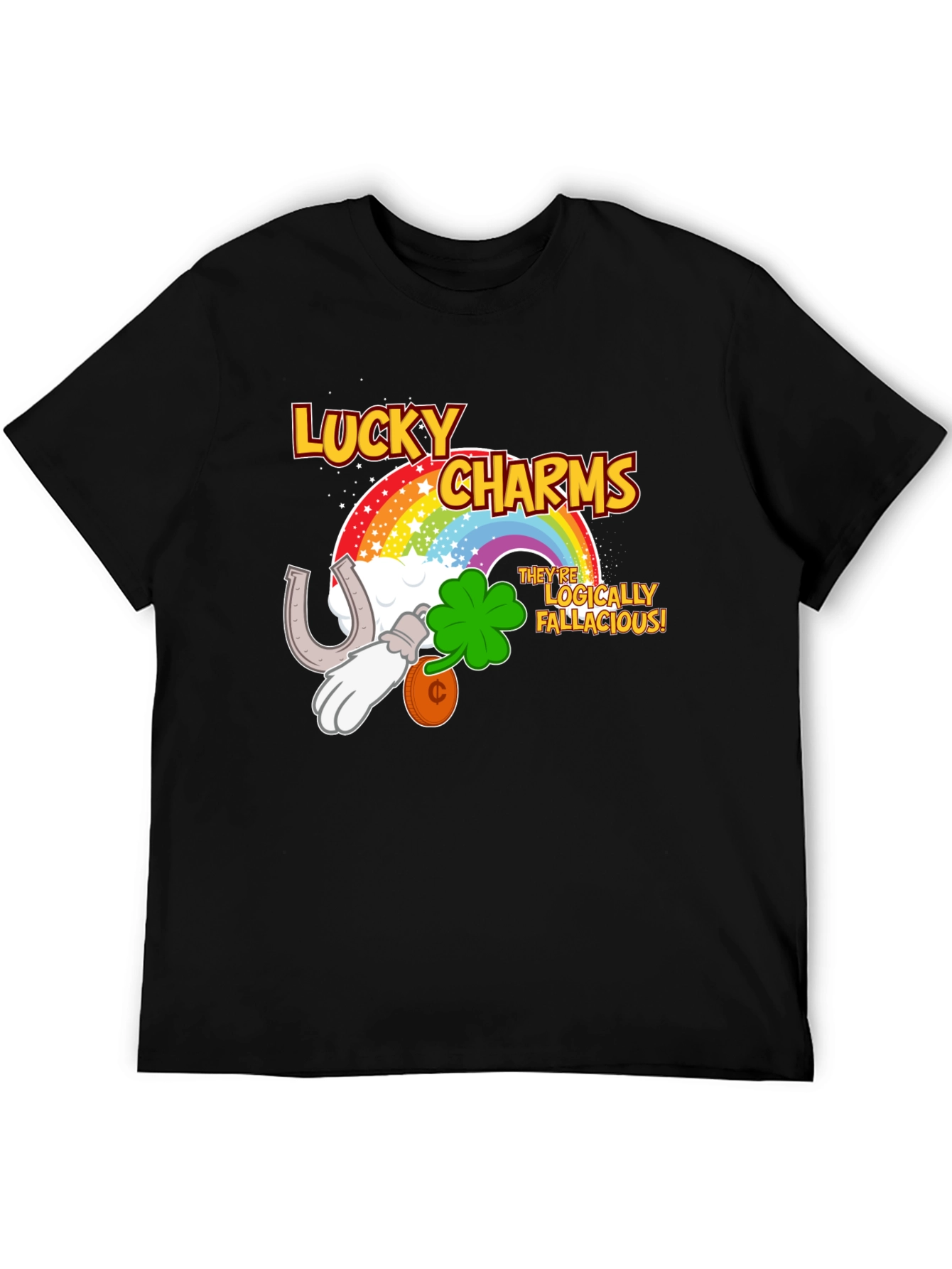 Lucky Charms Logically Fallacious Mens T-Shirt