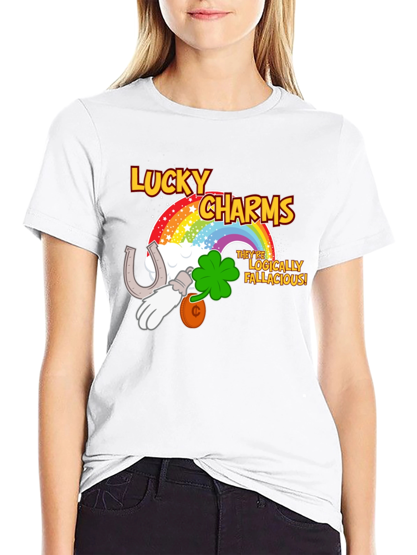 Lucky Charms Logically Fallacious Mens T-Shirt