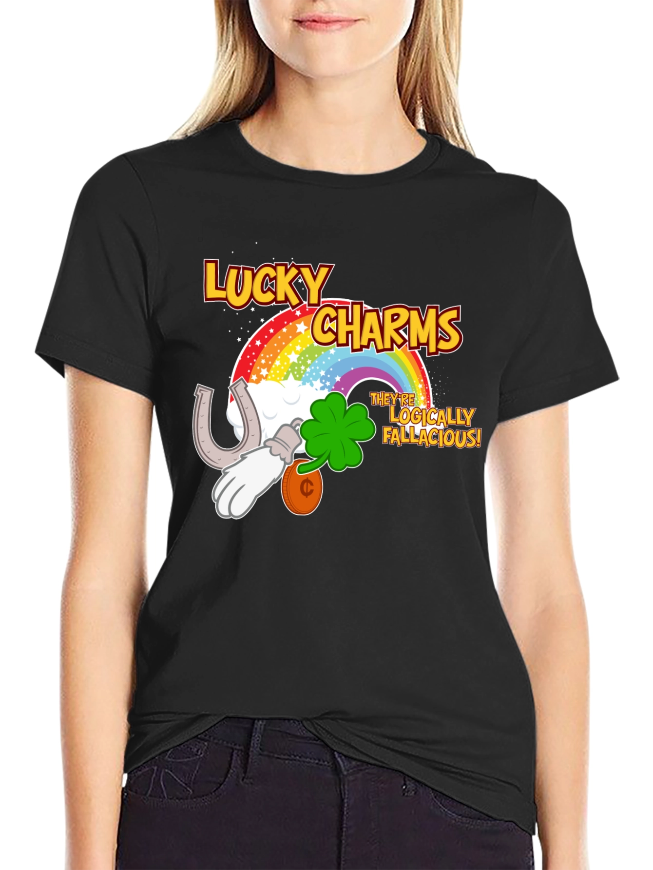 Lucky Charms Logically Fallacious Mens T-Shirt