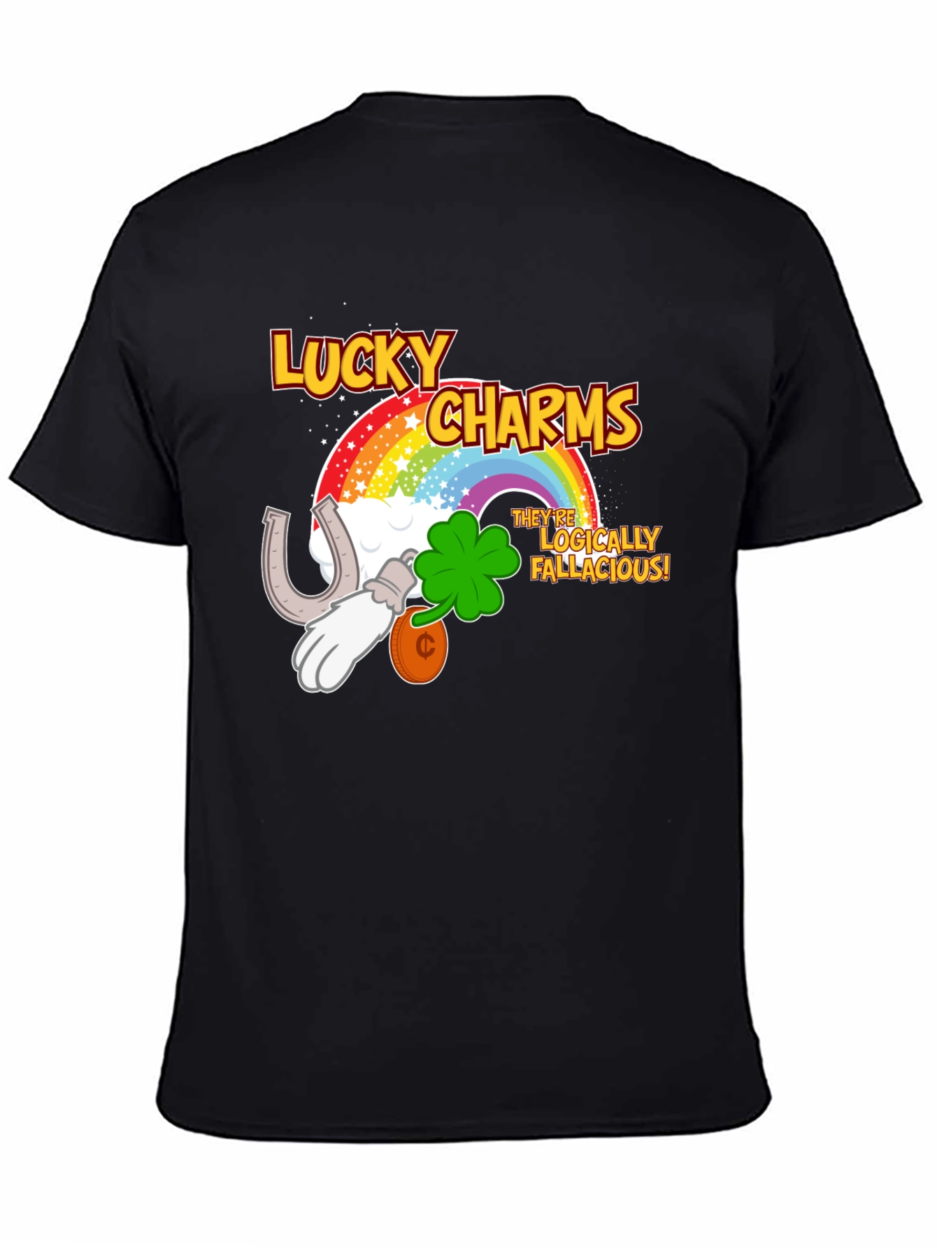 Lucky Charms Logically Fallacious Mens T-Shirt