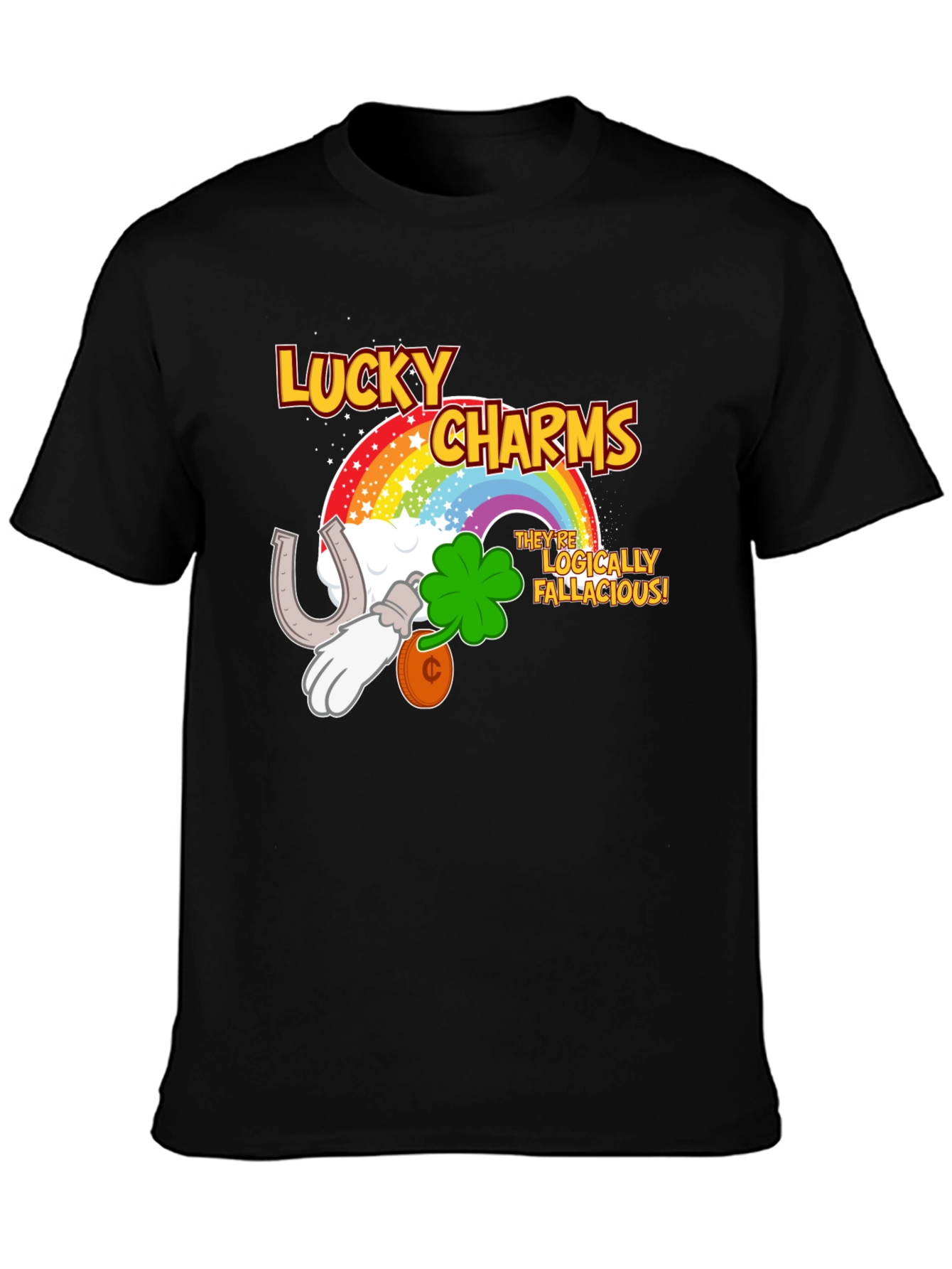 Lucky Charms Logically Fallacious Mens T-Shirt