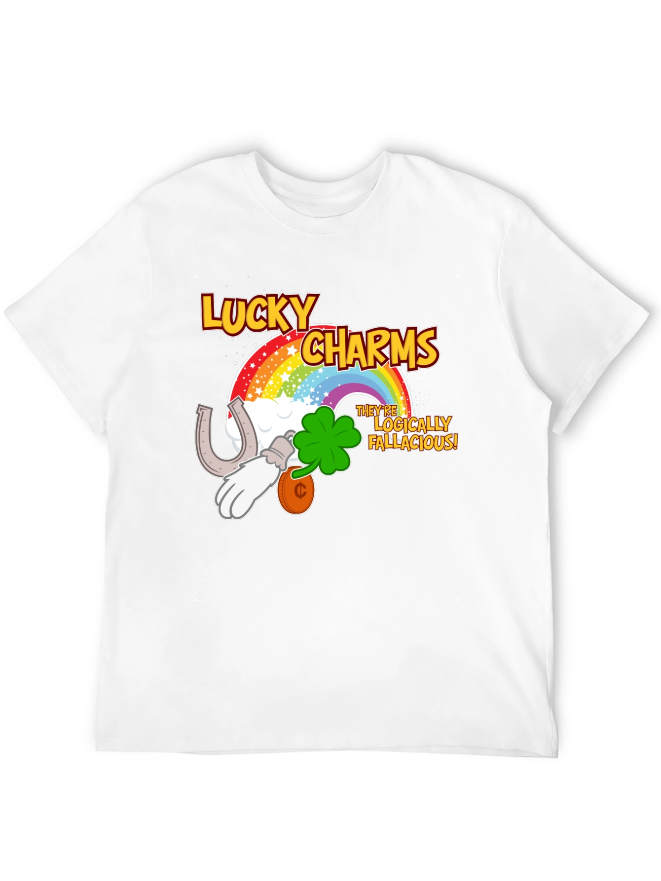 Lucky Charms Logically Fallacious Mens T-Shirt
