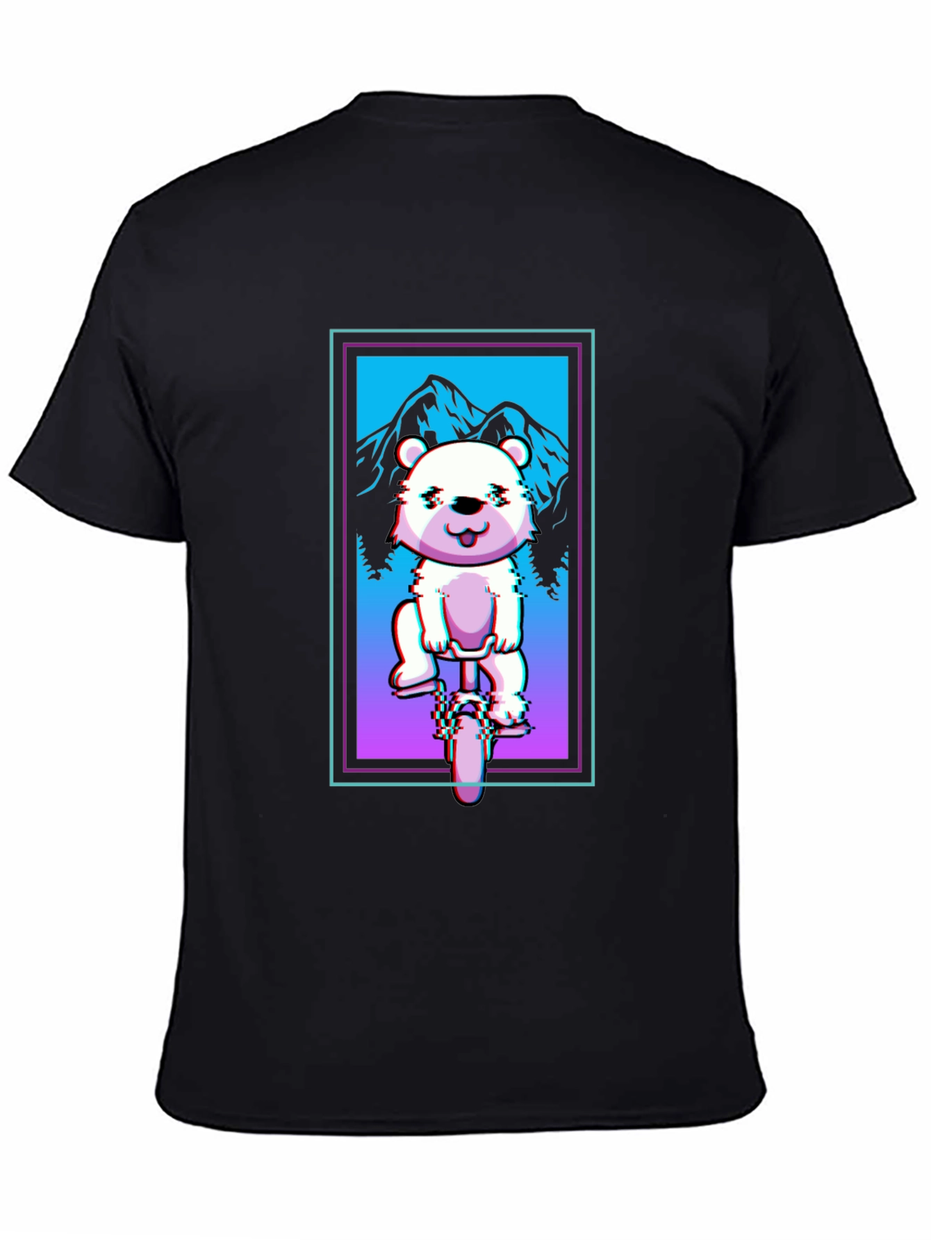 Bear on Bike Graphic Tee