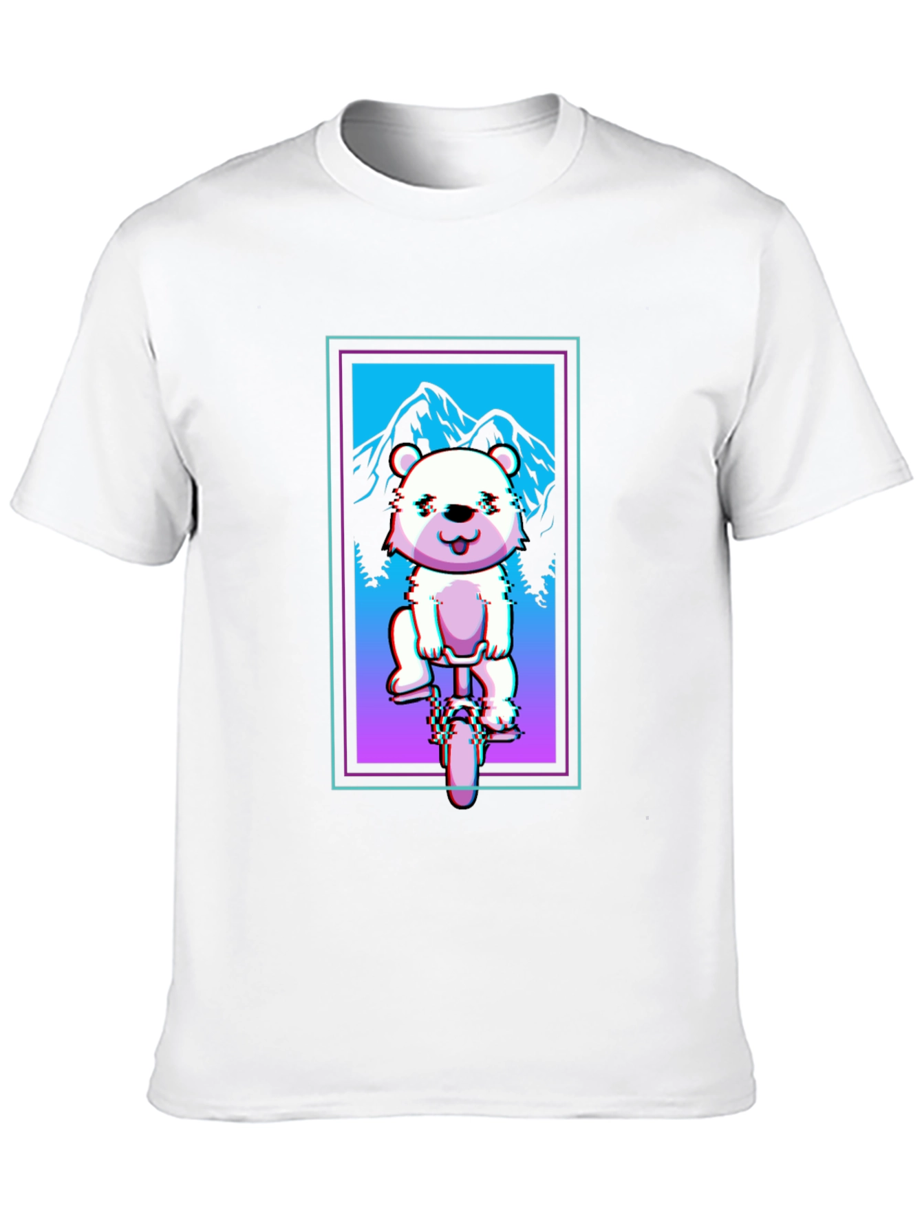 Bear on Bike Graphic Tee