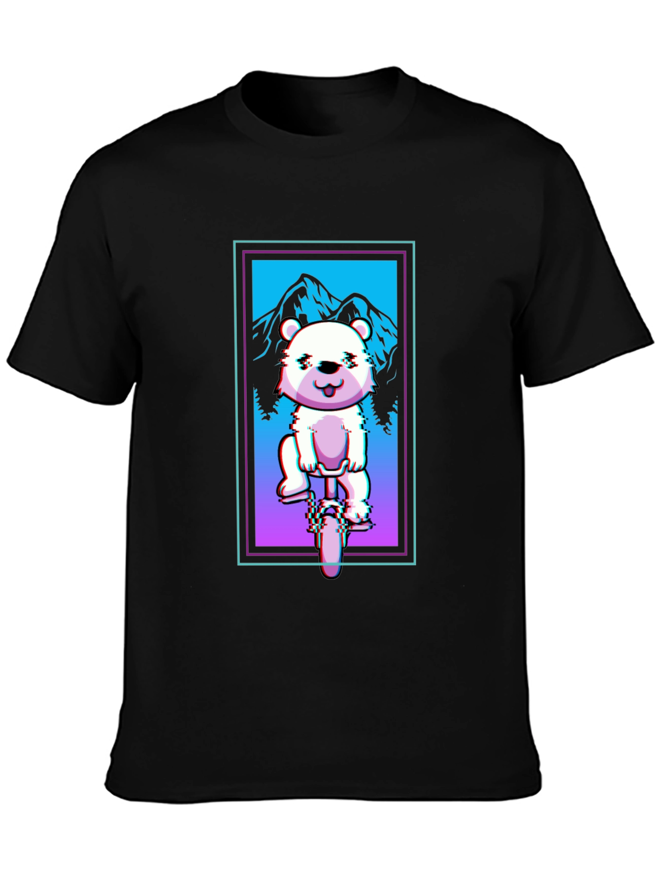 Bear on Bike Graphic Tee