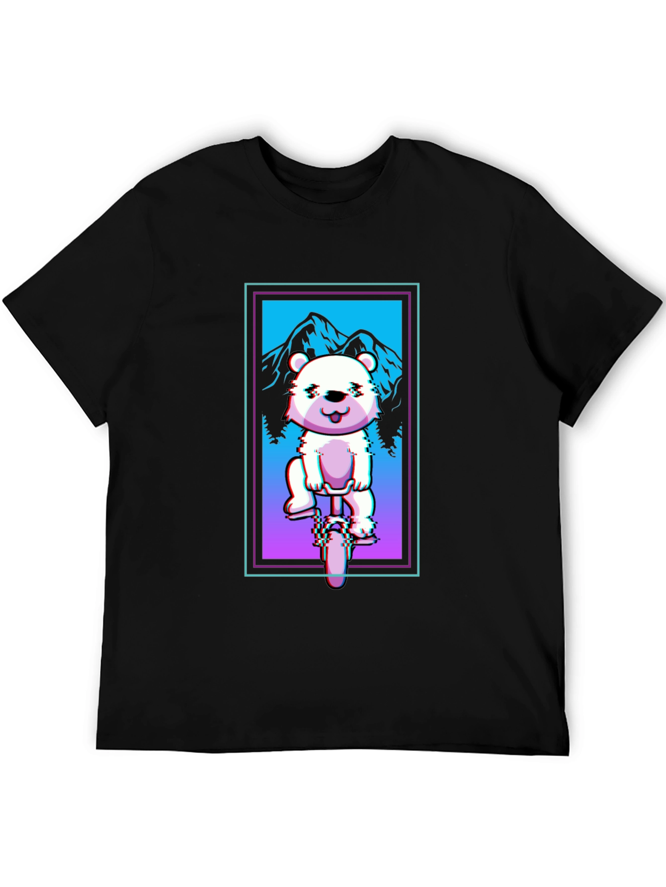 Bear on Bike Graphic Tee