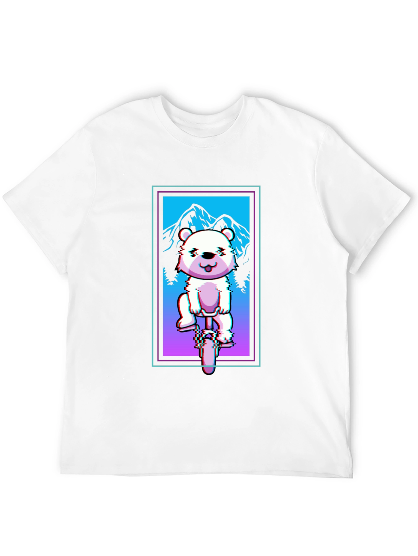 Bear on Bike Graphic Tee