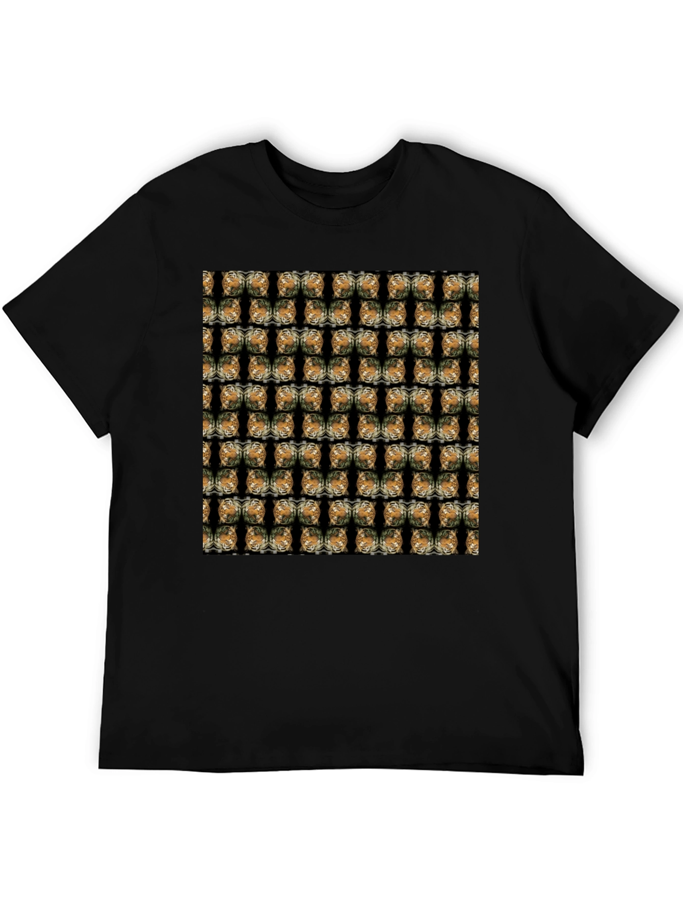 Patterned Graphic Print T-Shirt