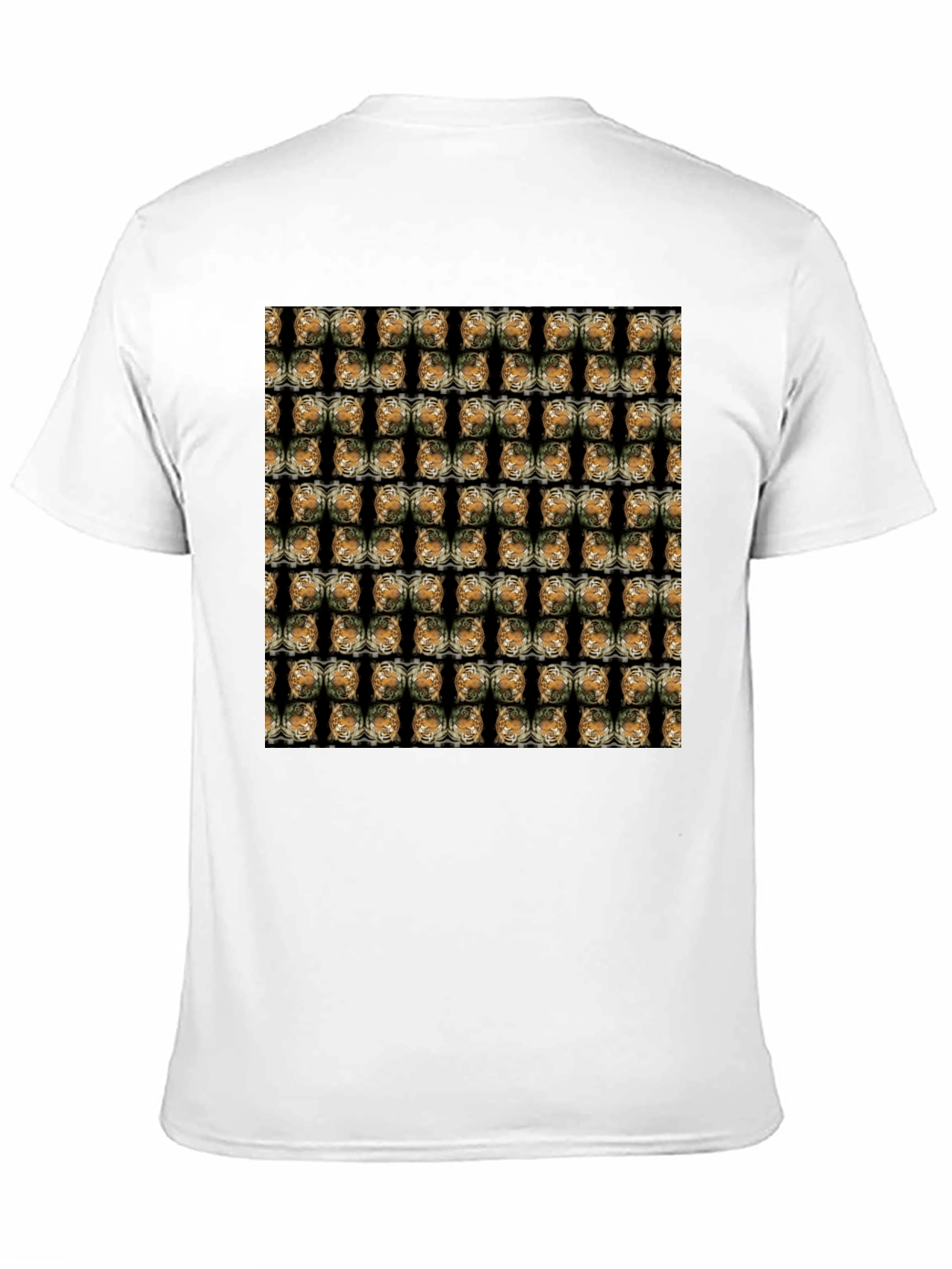 Patterned Graphic Print T-Shirt