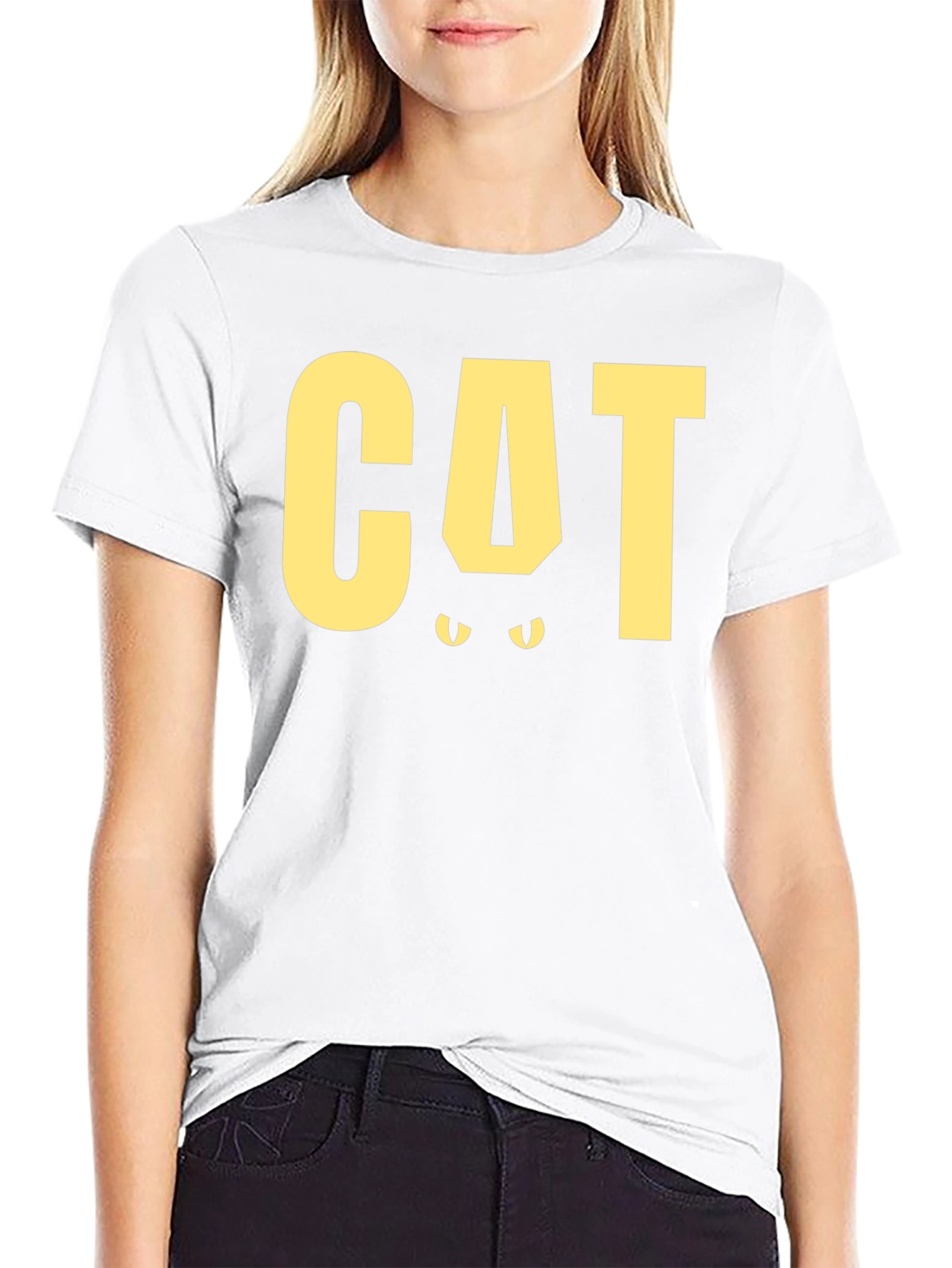 Cool Cat Graphic Tee - Black Cotton