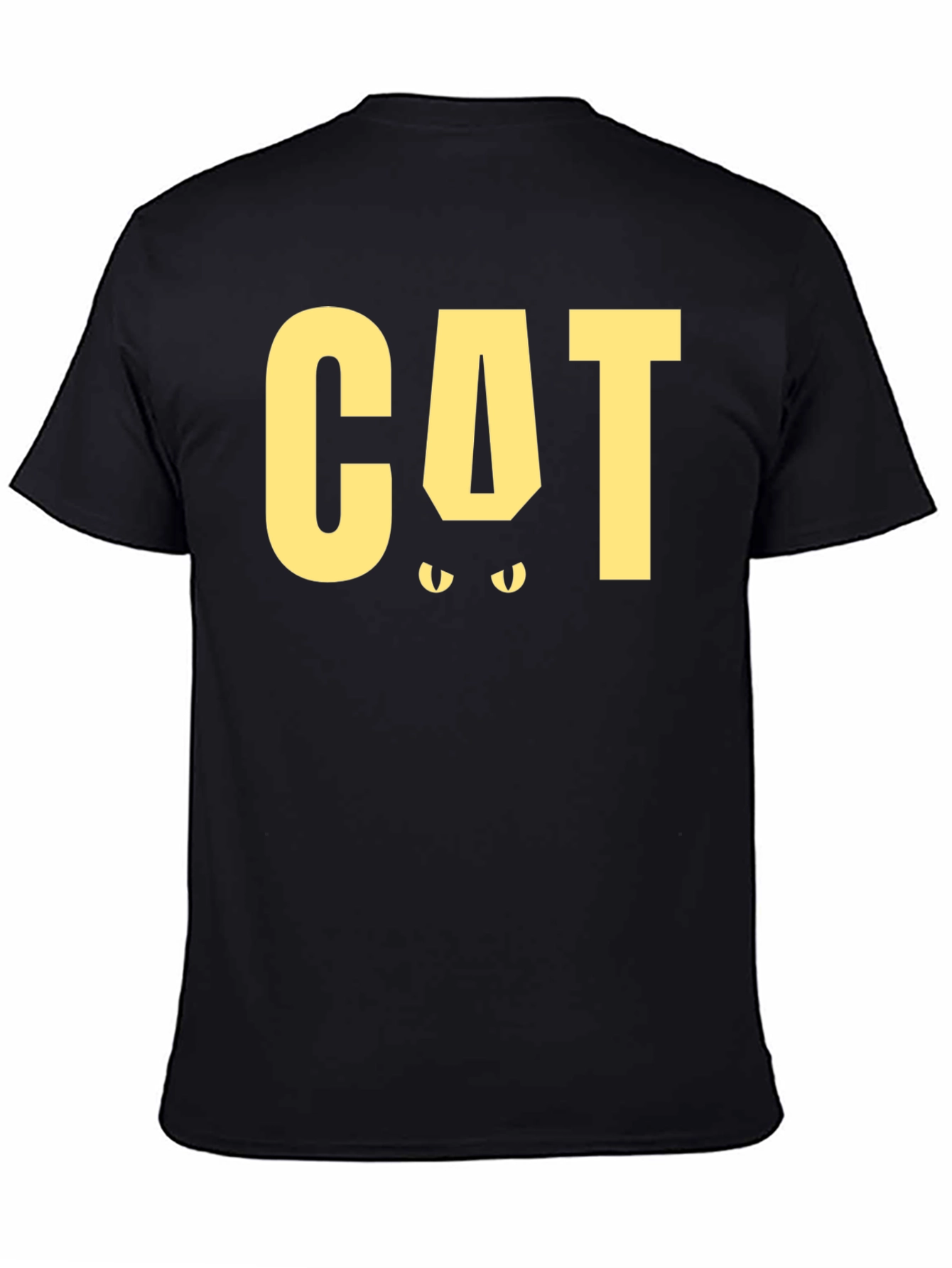 Cool Cat Graphic Tee - Black Cotton