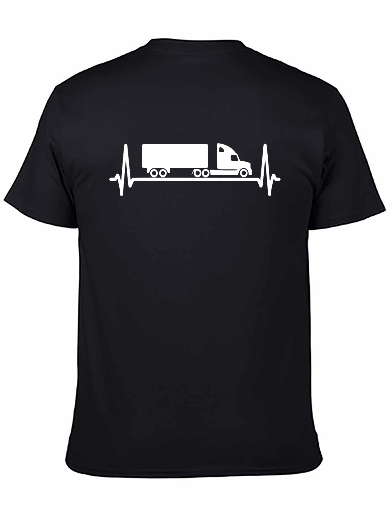 Truck Heartbeat Tee - Black
