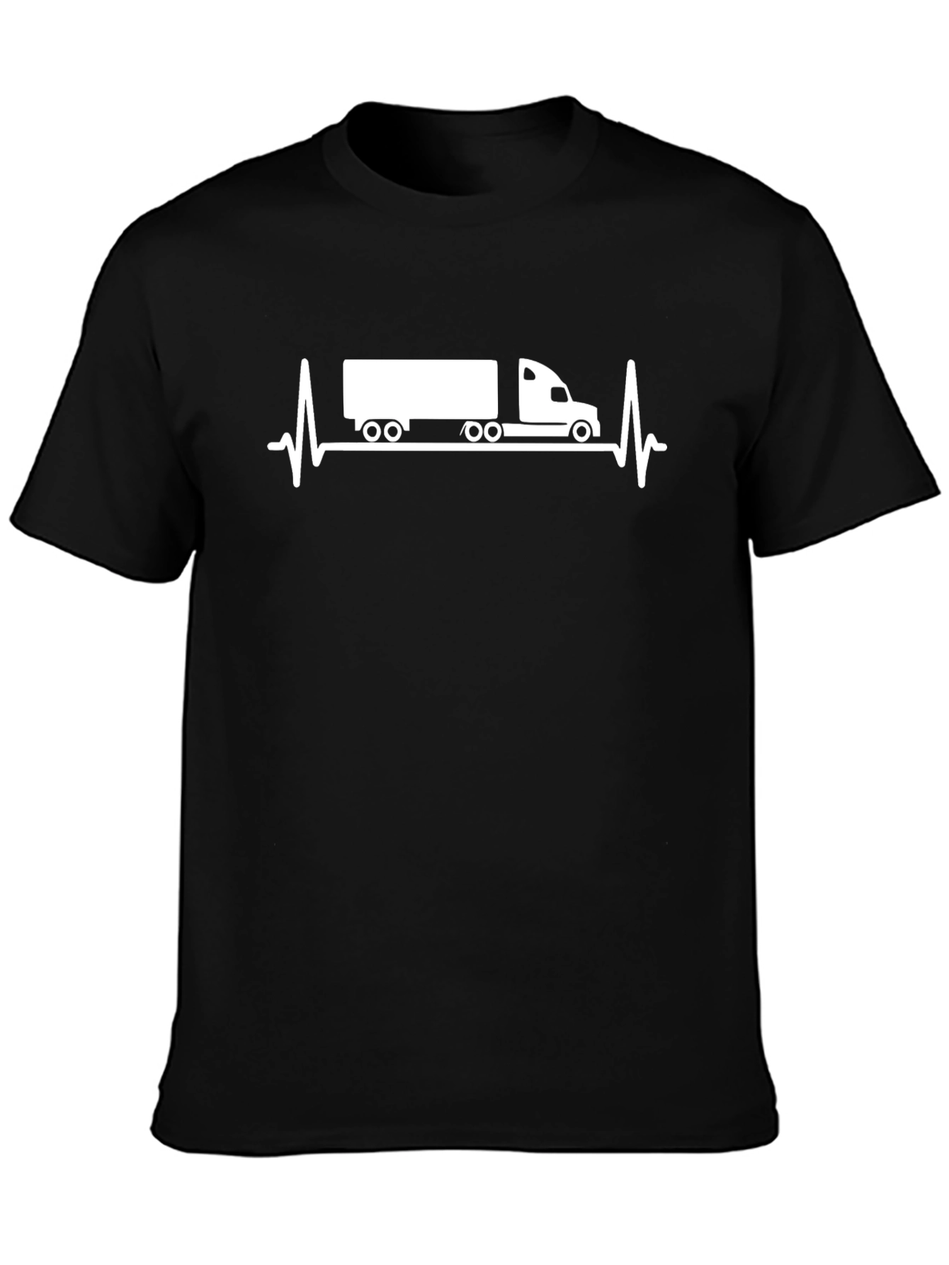 Truck Heartbeat Tee - Black