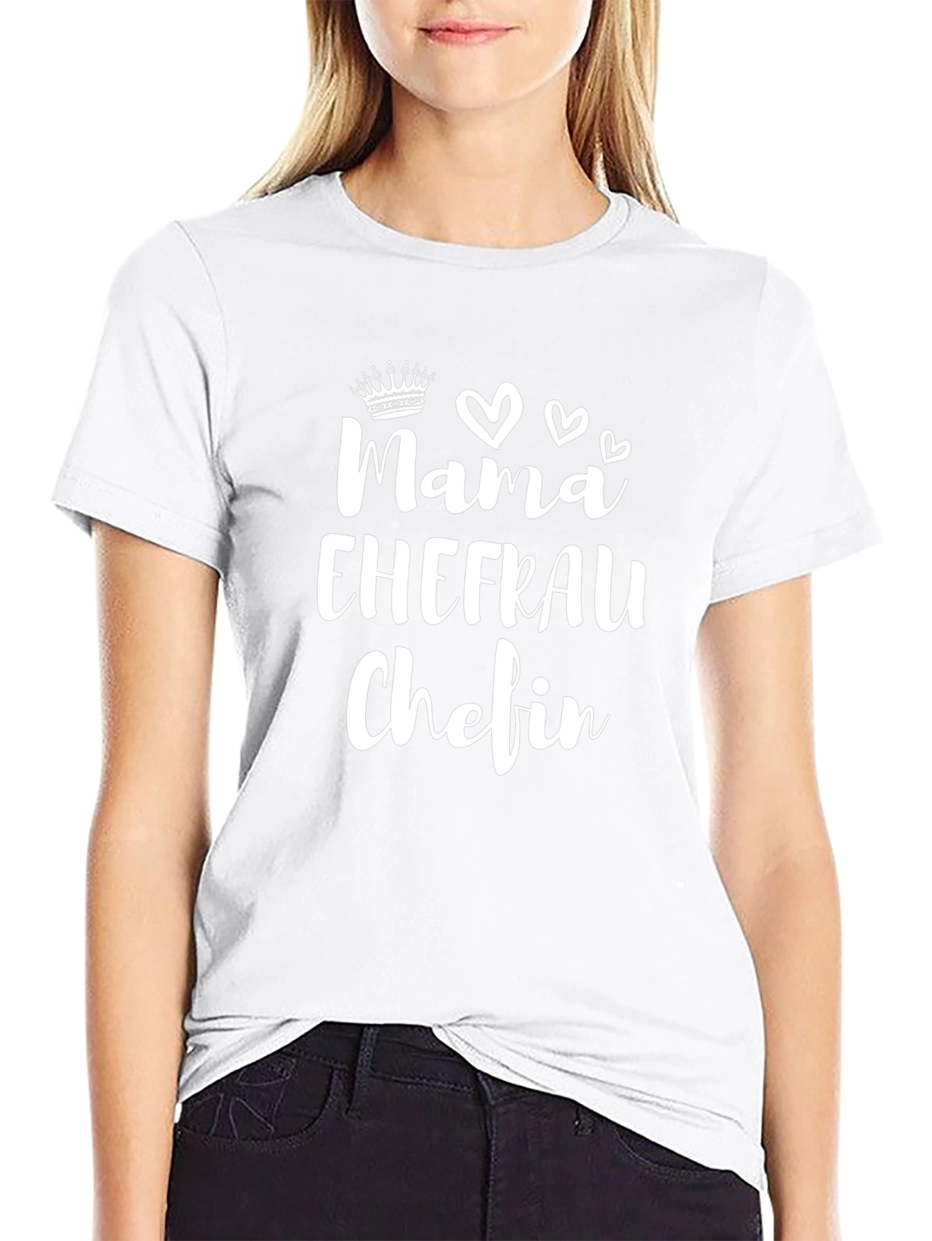 Mama Ehefrau Chefin - Black T-Shirt