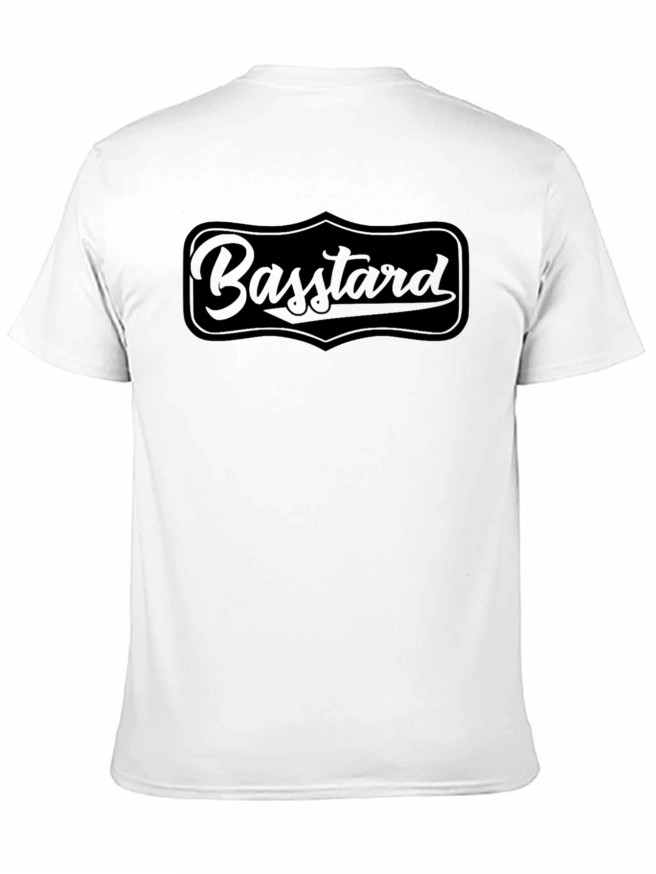 Bass-tard Black Graphic T-Shirt - Unique Design