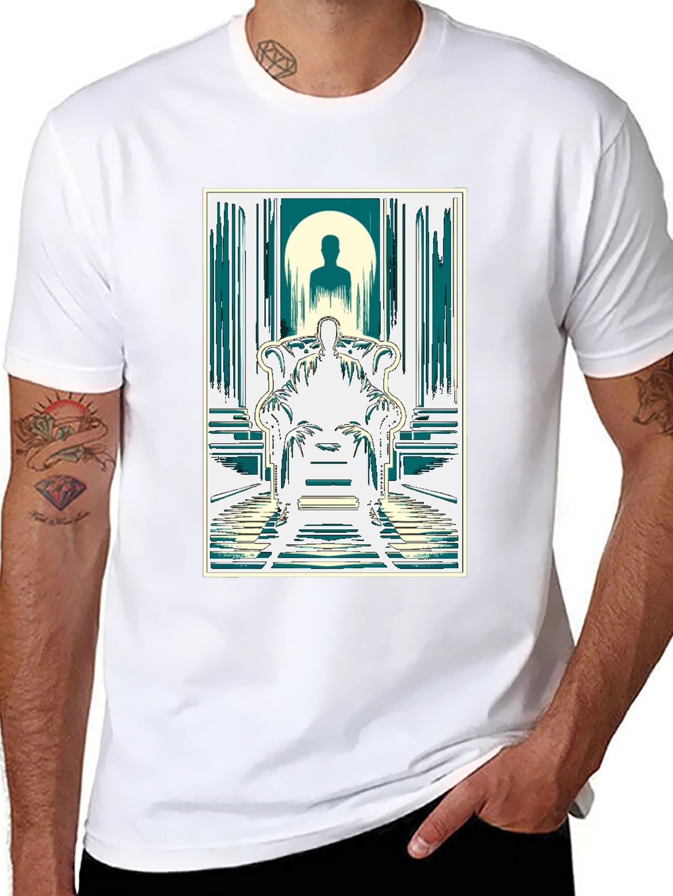 Abstract Graphic Tee -  Modern Art Print
