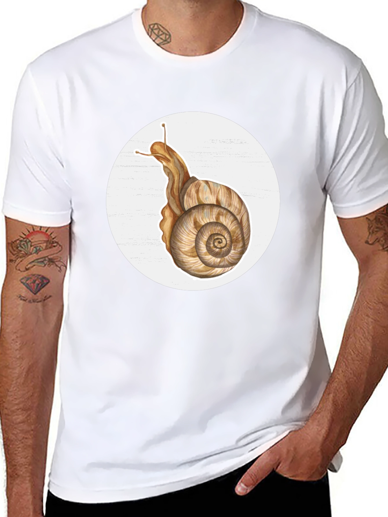 Snail Graphic Tee - Unique Nature Design