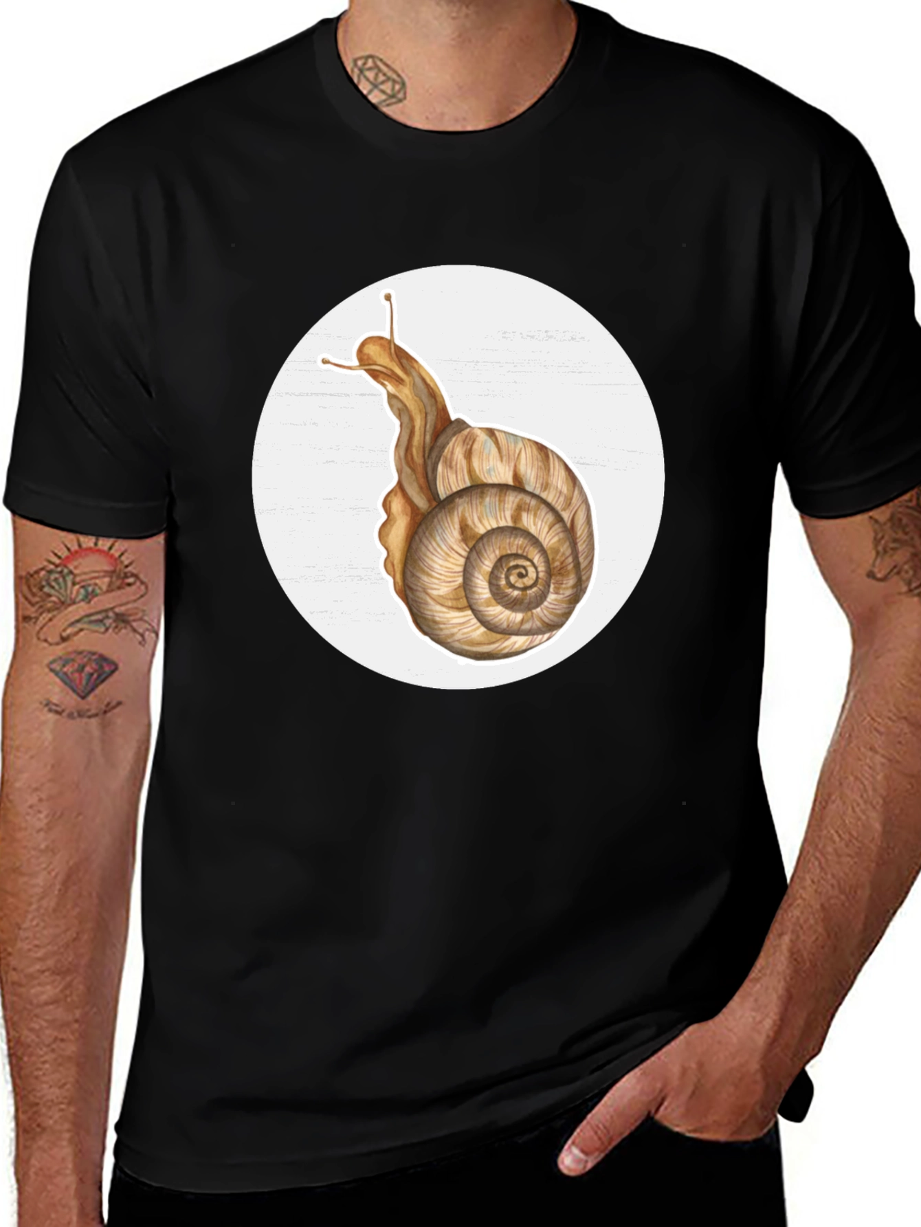 Snail Graphic Tee - Unique Nature Design