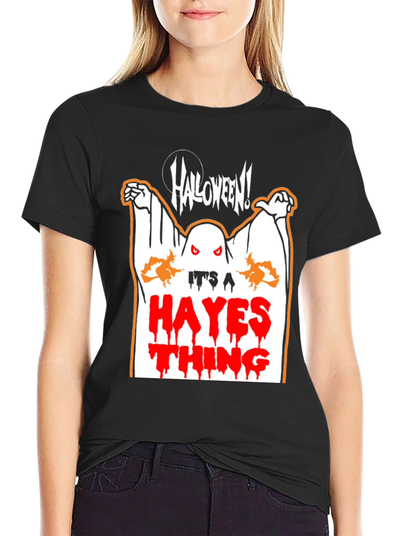 Halloween Hayes Thing Black T-Shirt