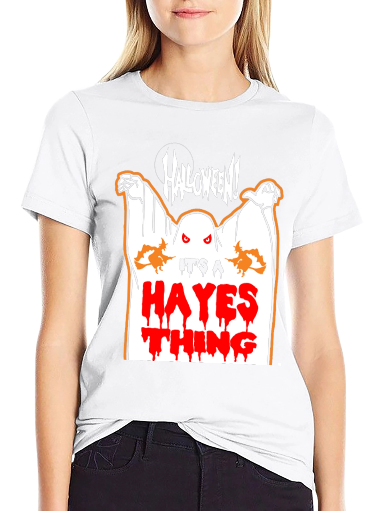 Halloween Hayes Thing Black T-Shirt