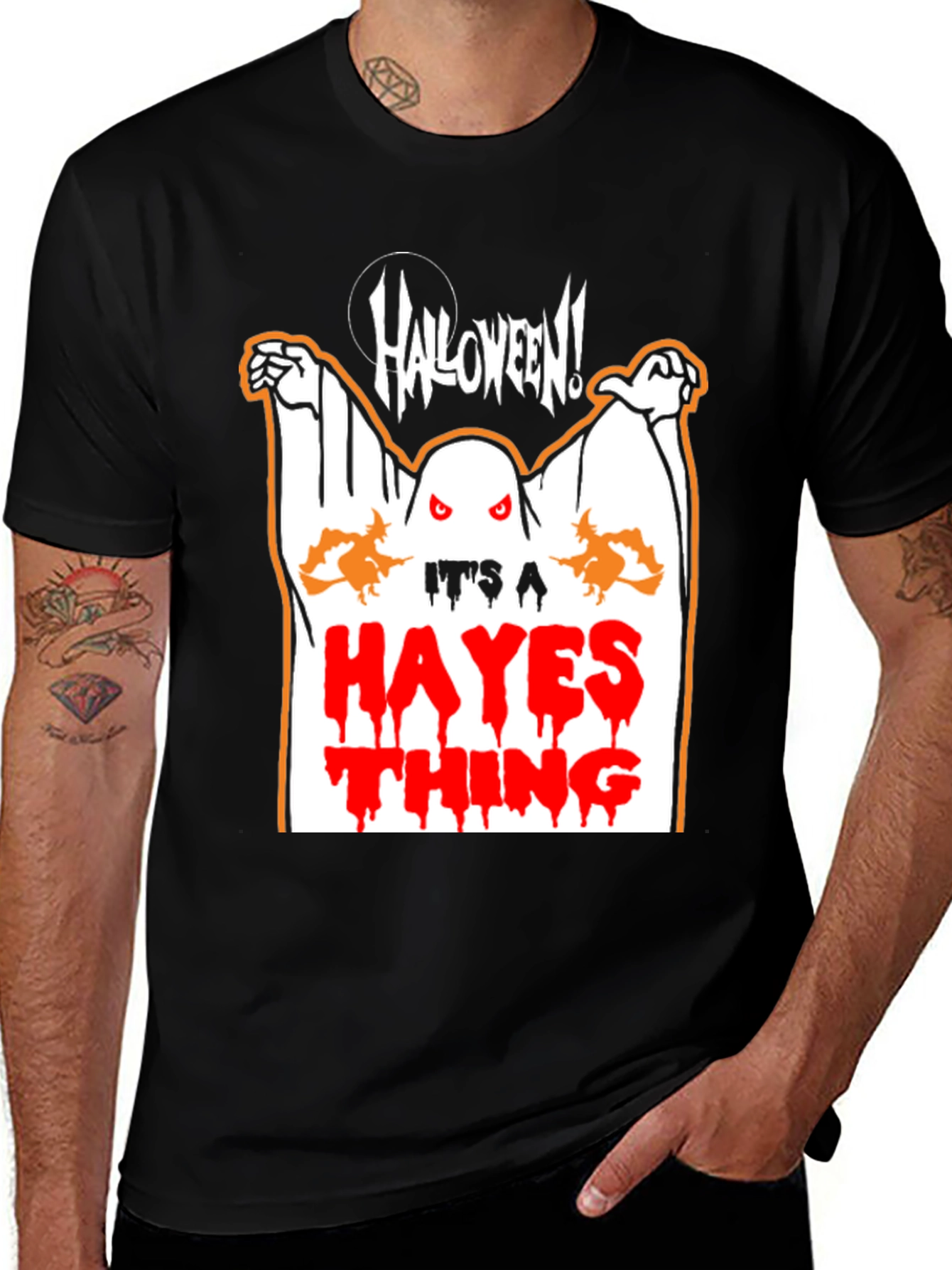 Halloween Hayes Thing Black T-Shirt