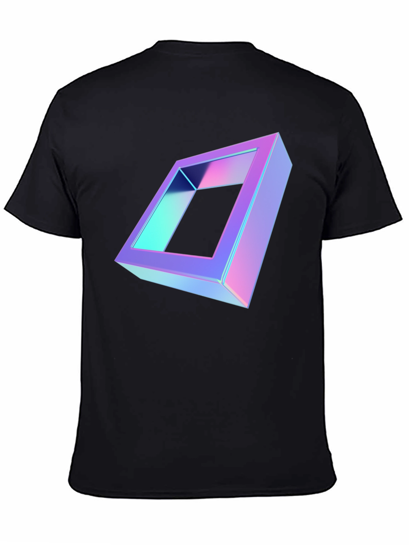 Geometric Illusion Black T-Shirt