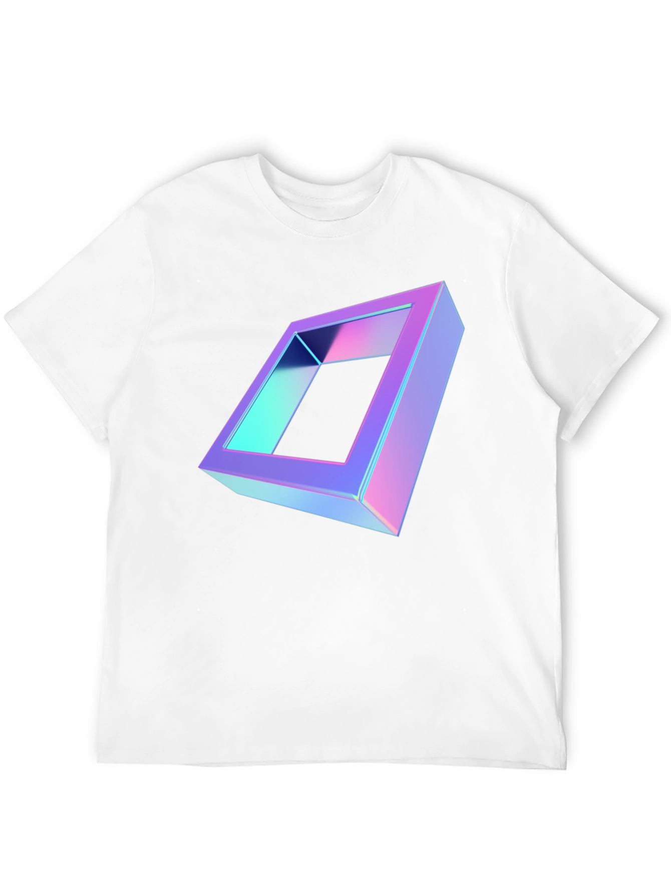 Geometric Illusion Black T-Shirt