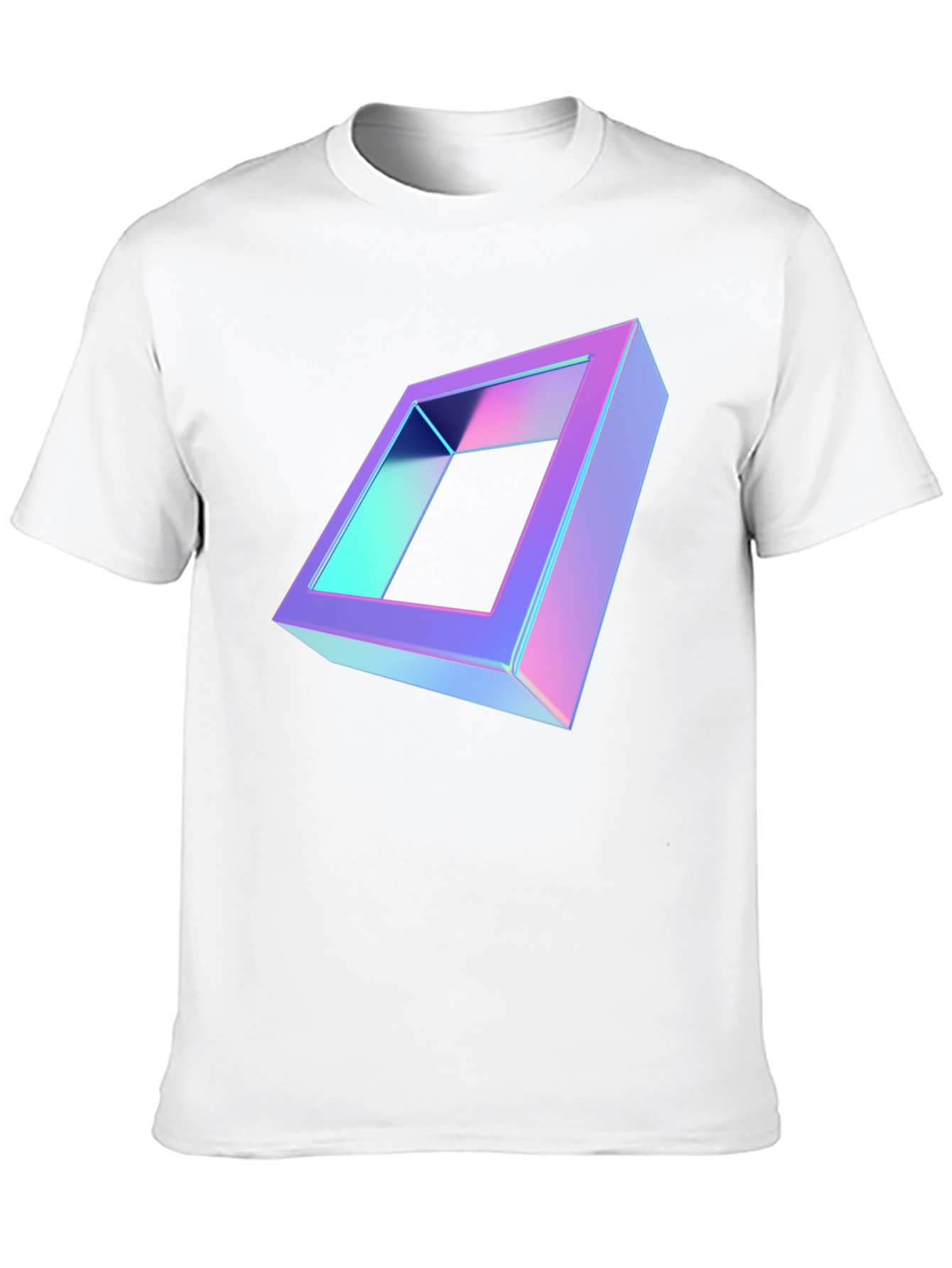 Geometric Illusion Black T-Shirt