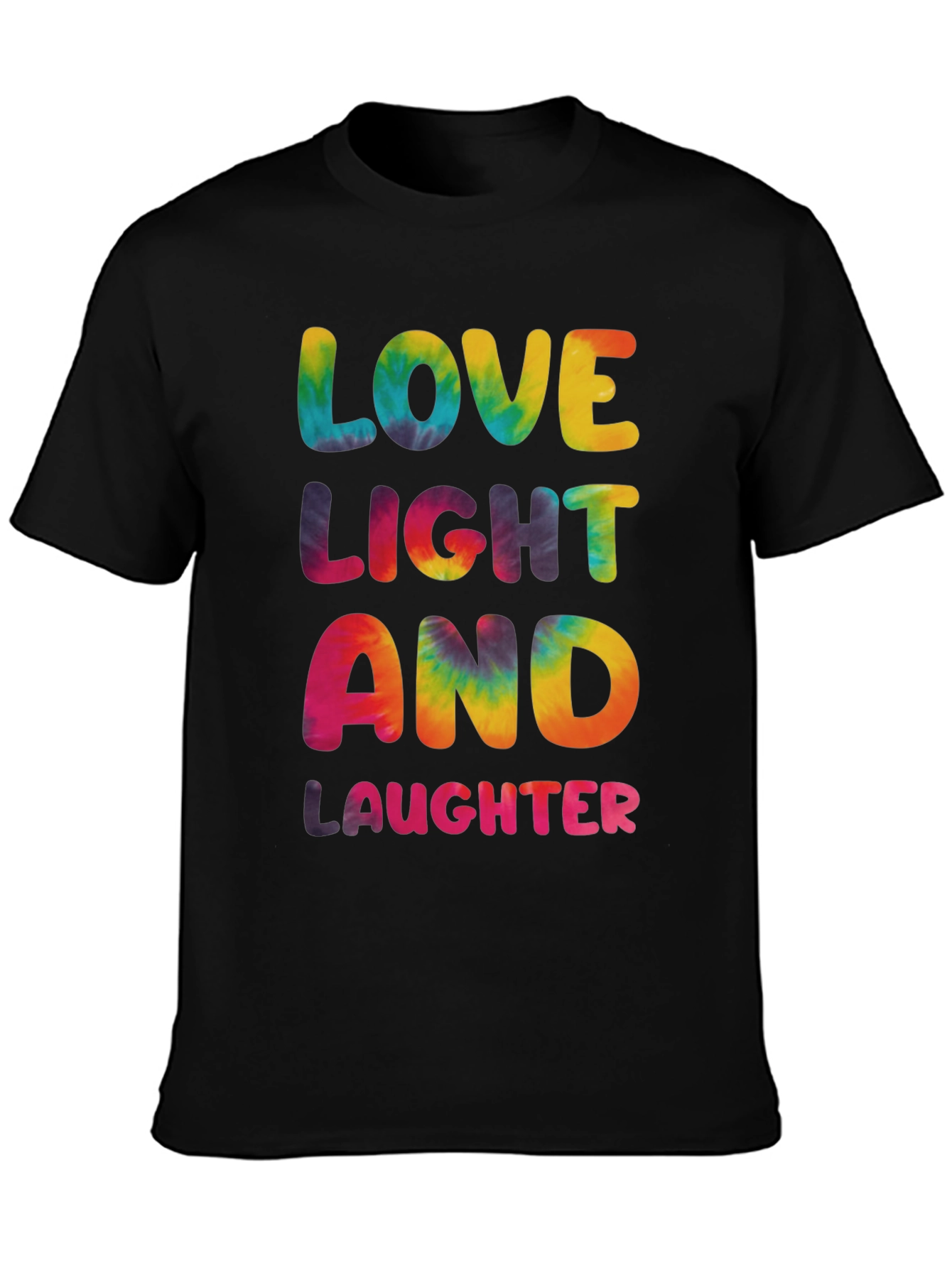 Love Light Laughter Tie Dye Graphic Tee