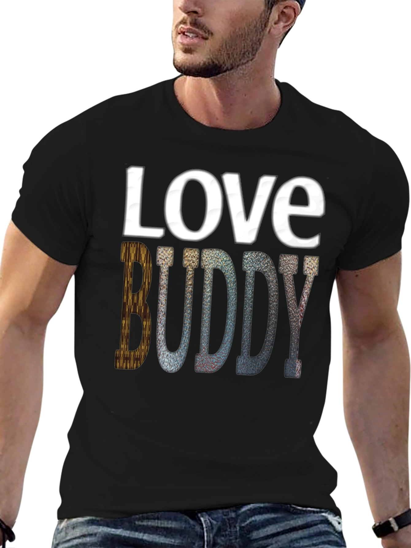 Love Buddy Graphic Print Tee