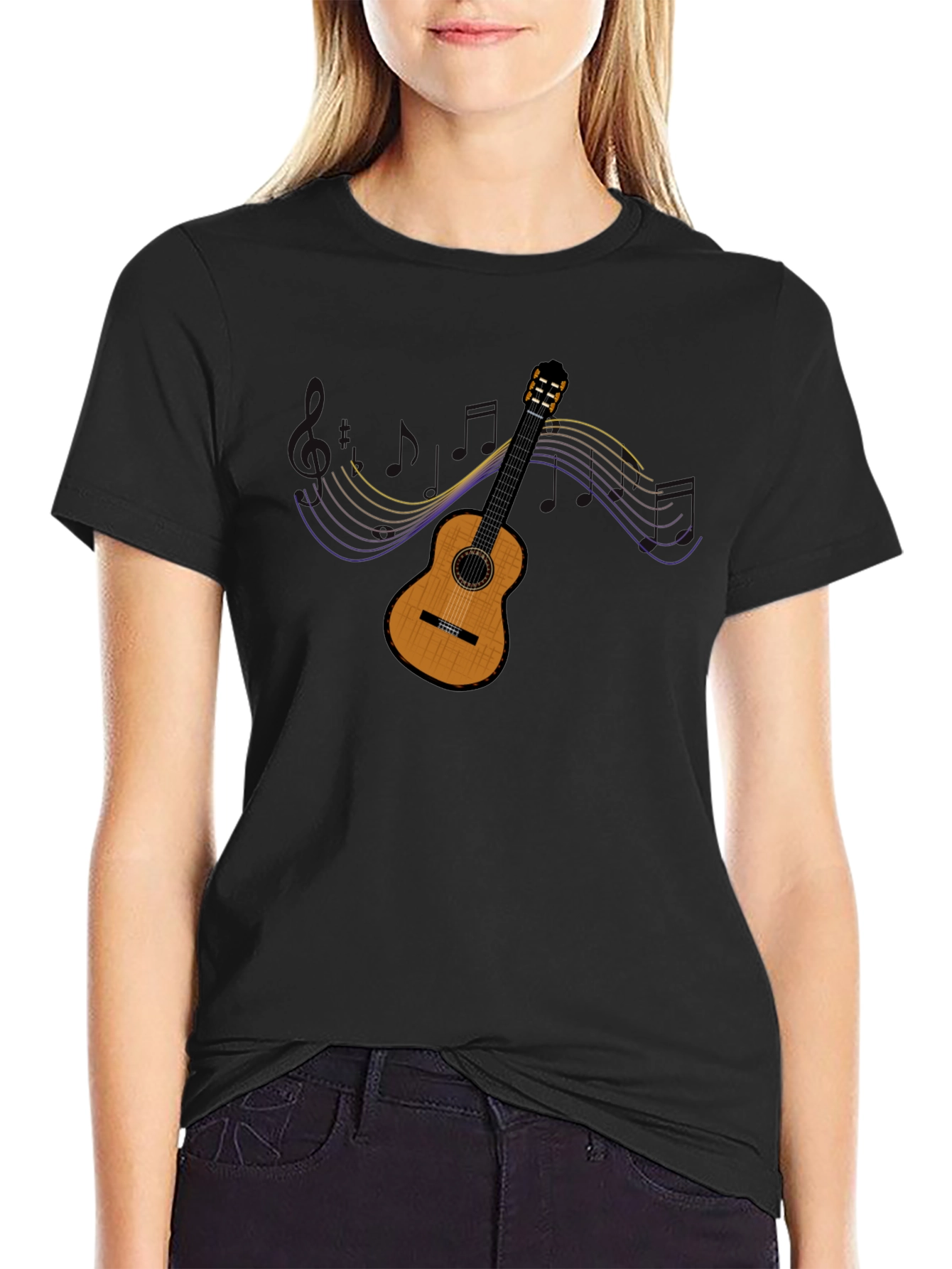 Guitar Music T-Shirt - Classic Style