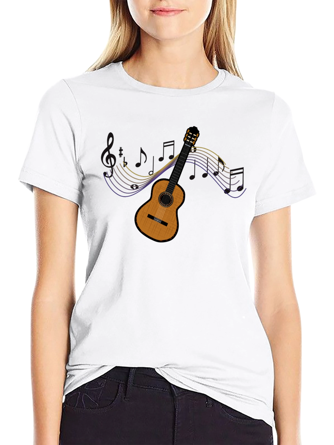 Guitar Music T-Shirt - Classic Style