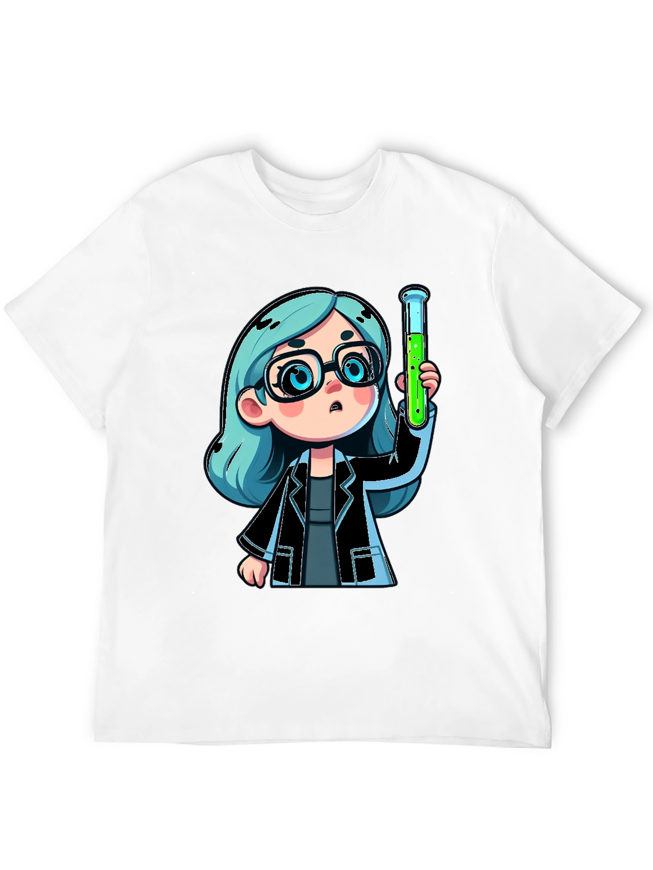 Scientist Cartoon Graphic Tee