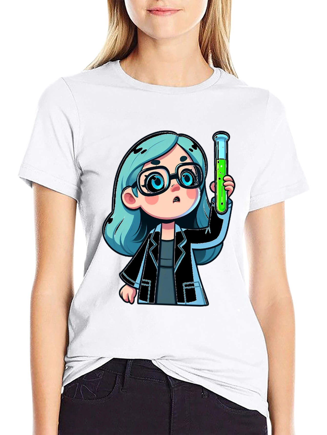 Scientist Cartoon Graphic Tee