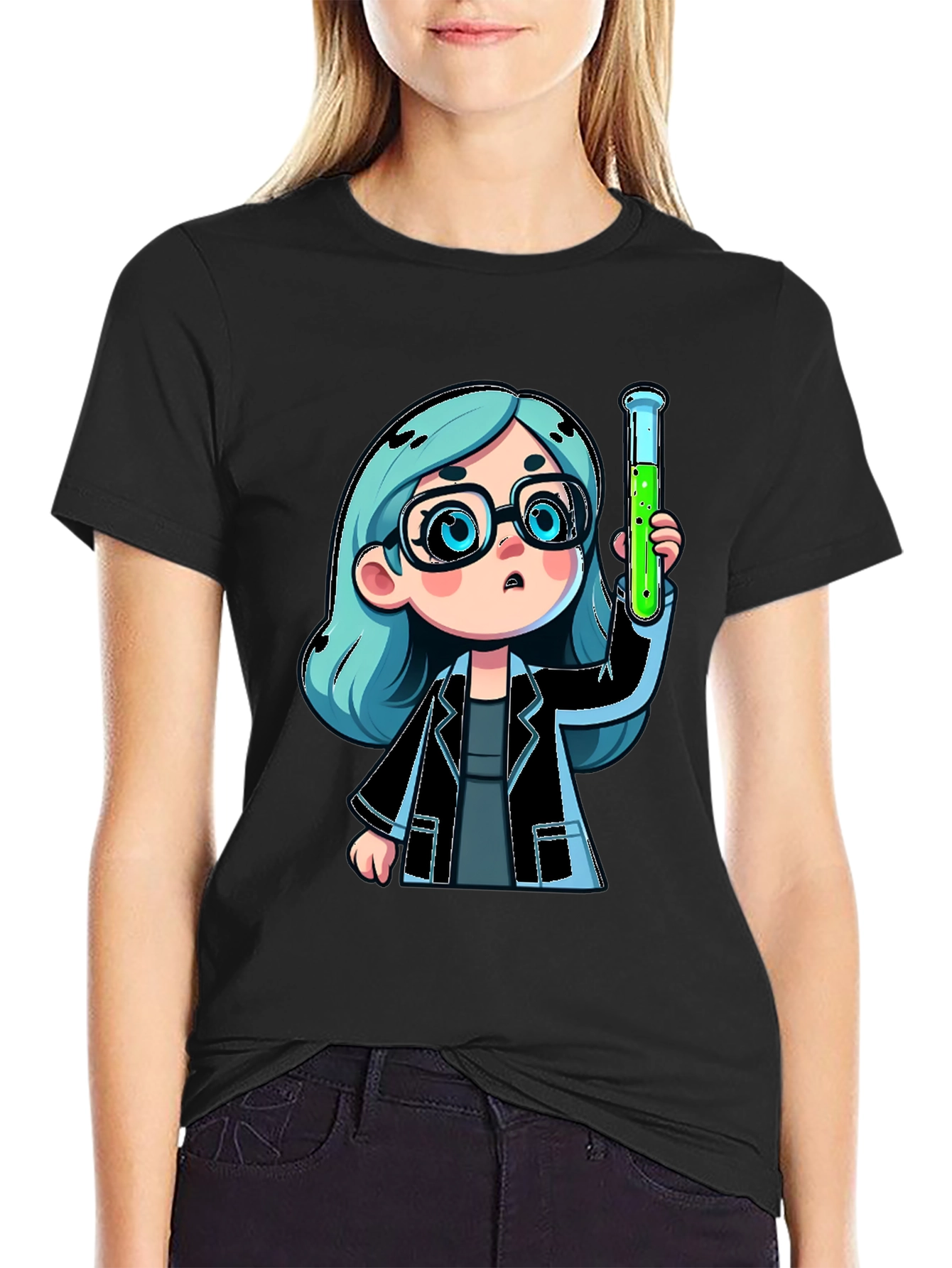 Scientist Cartoon Graphic Tee