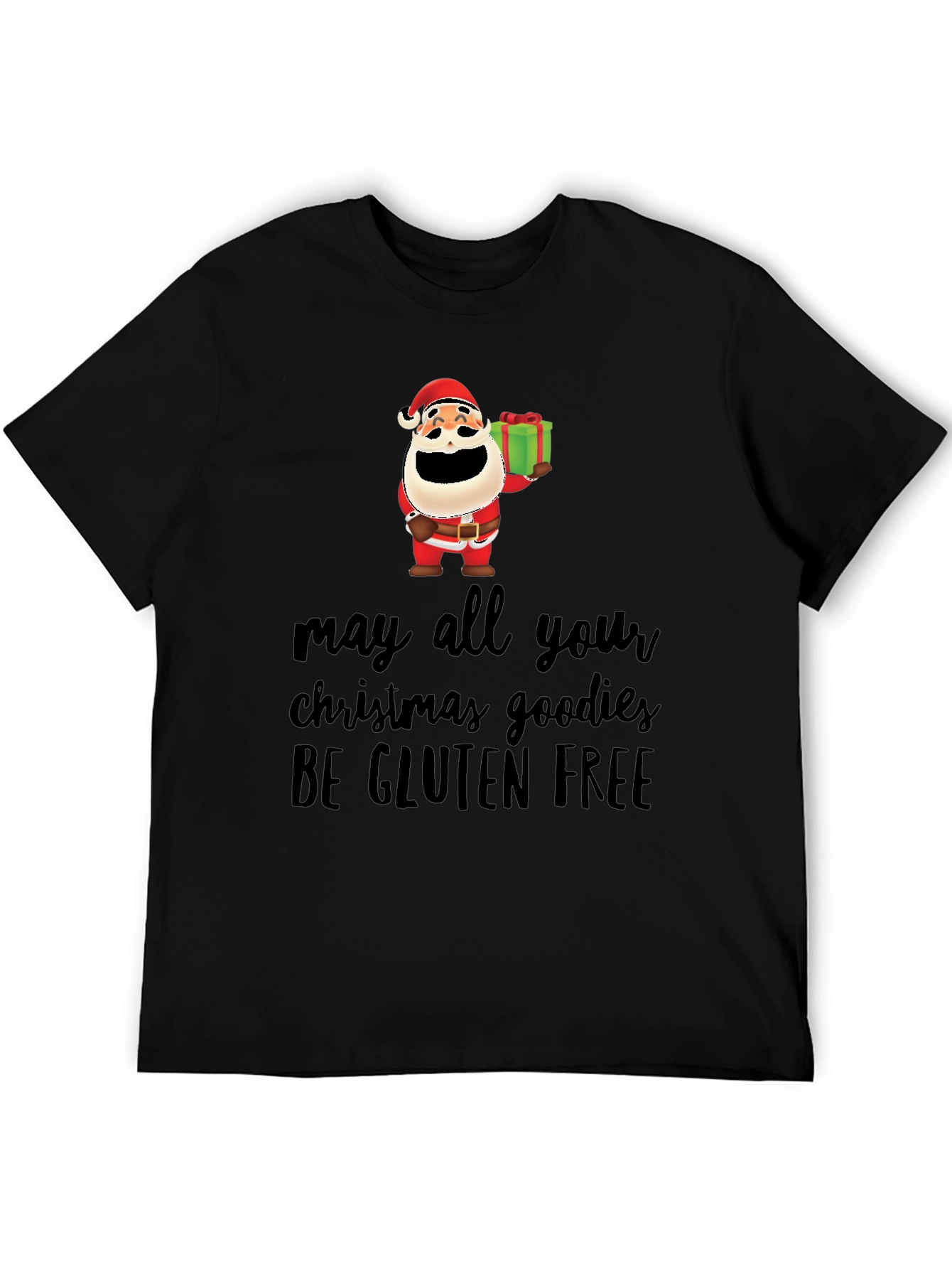 Funny Gluten-Free Christmas Santa T-Shirt
