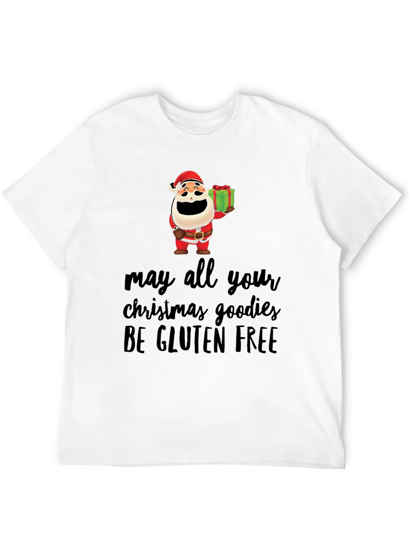 Funny Gluten-Free Christmas Santa T-Shirt