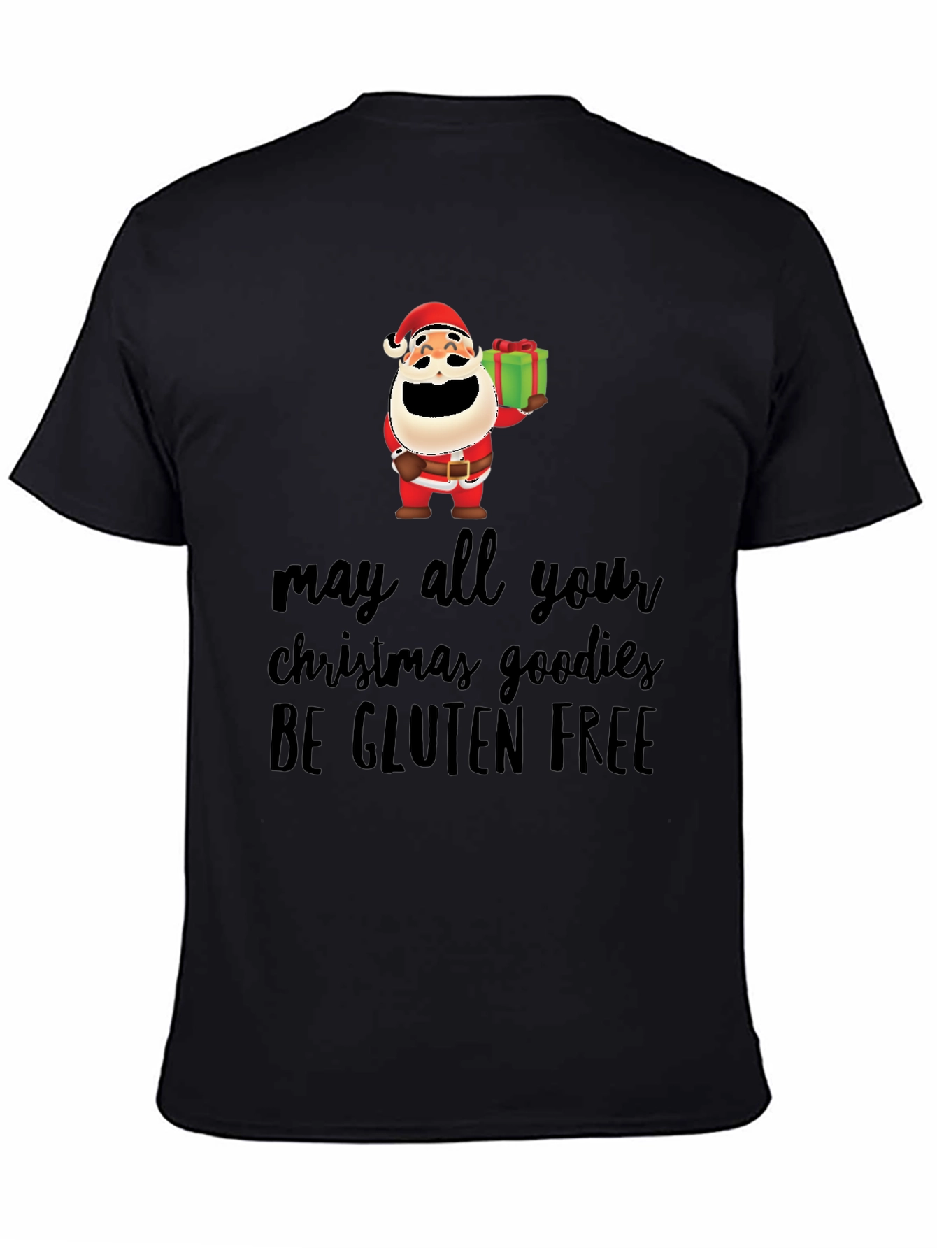 Funny Gluten-Free Christmas Santa T-Shirt