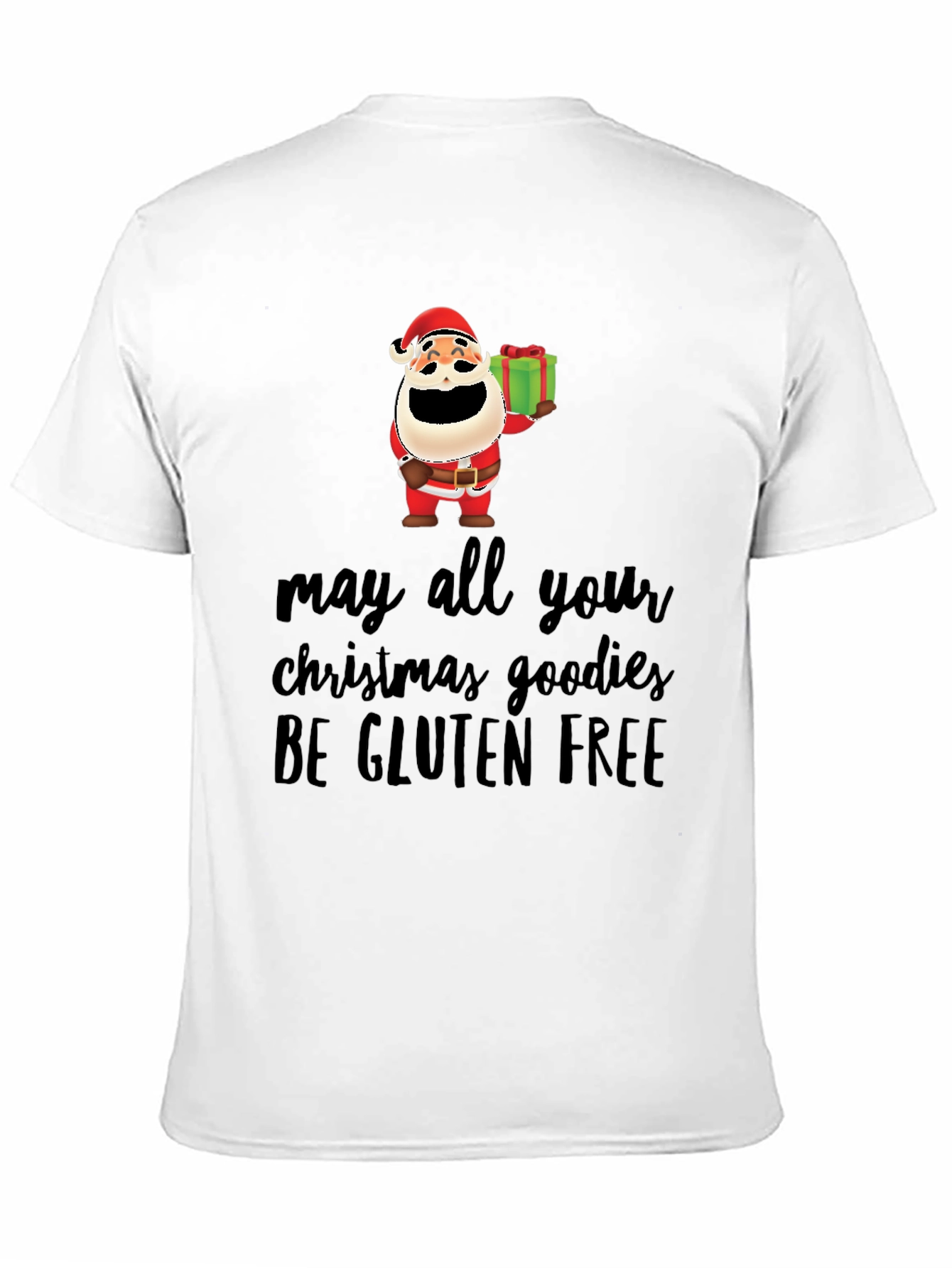 Funny Gluten-Free Christmas Santa T-Shirt