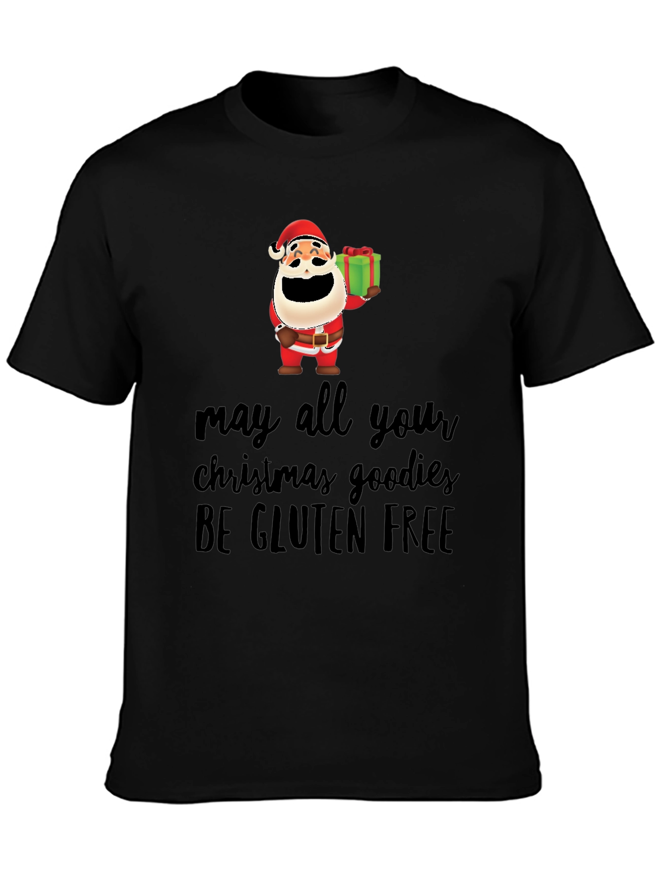 Funny Gluten-Free Christmas Santa T-Shirt