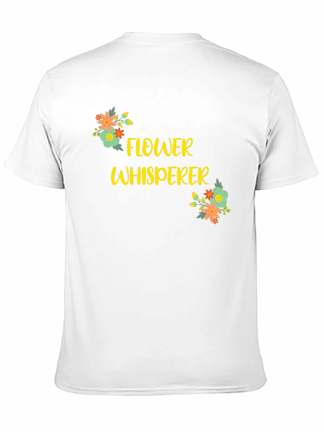 Flower Whisperer Graphic Tee - Black Cotton