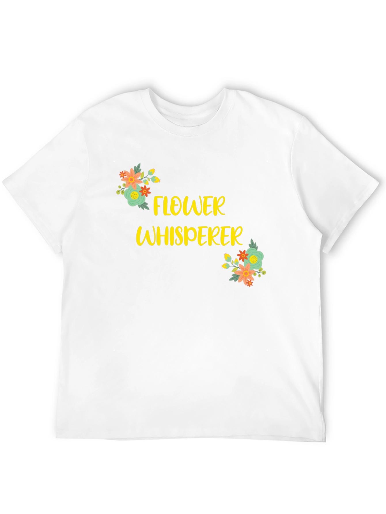 Flower Whisperer Graphic Tee - Black Cotton