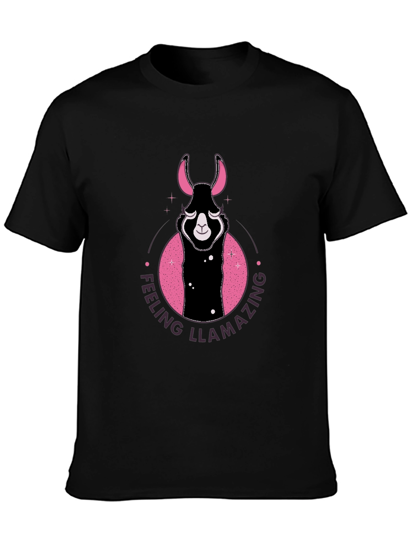 Feeling Llamazing Black Graphic Tee