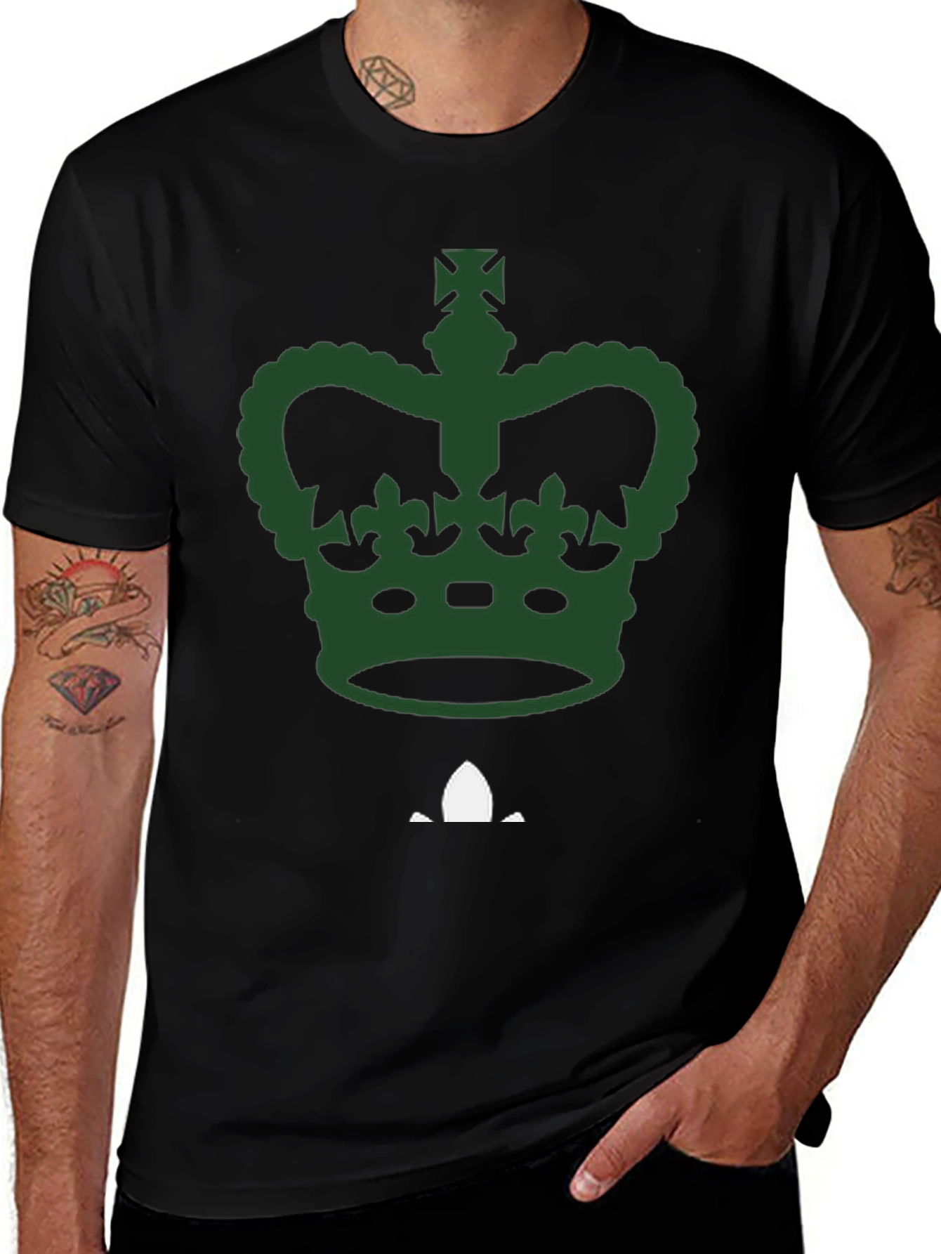 Crown Graphic T-Shirt - Mens Black Tee