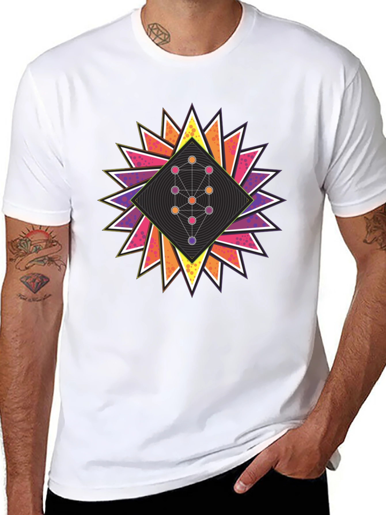 Geometric Tree of Life Graphic Tee
